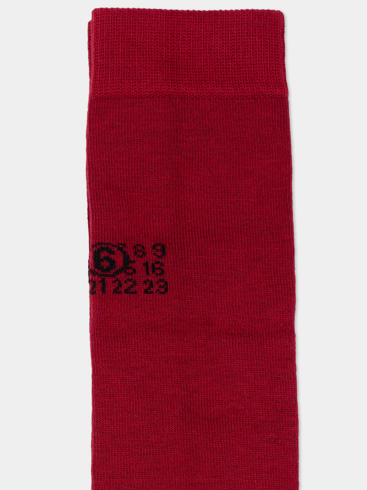 Calza in spugna bordeaux per bambina con logo,Mm6 Maison Margiela,M61118 MM045 M6403