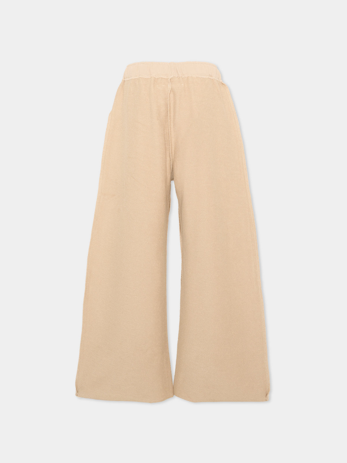 Pantalone sportivo beige per bambini con logo,Mm6 Maison Margiela,M61131 MM08S M6712