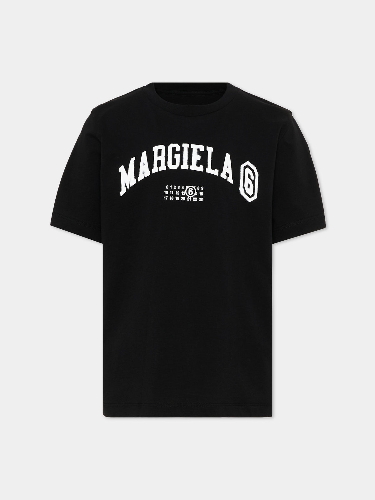 T-Shirt multicolor per bambini con logo,Mm6 Maison Margiela,M61162 MM04I M6C52