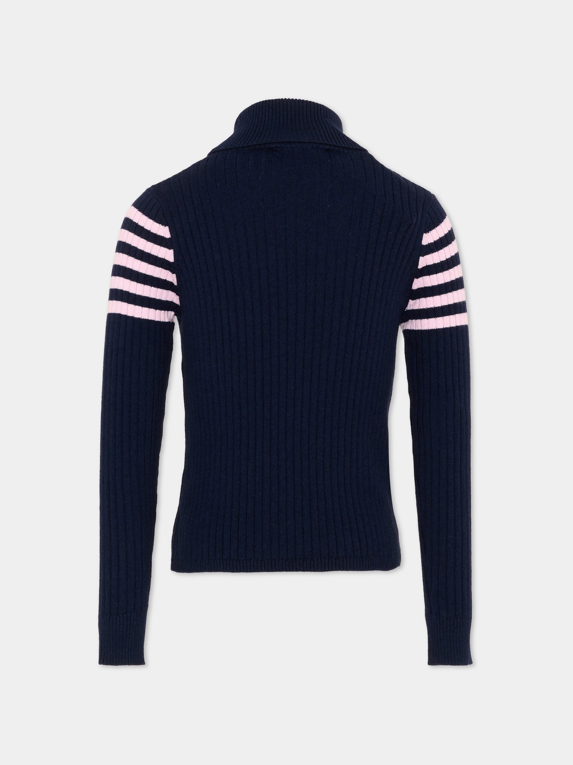 Dolcevita blu per bambina con righe,Marni Kids,M01866 M00XF 0M862