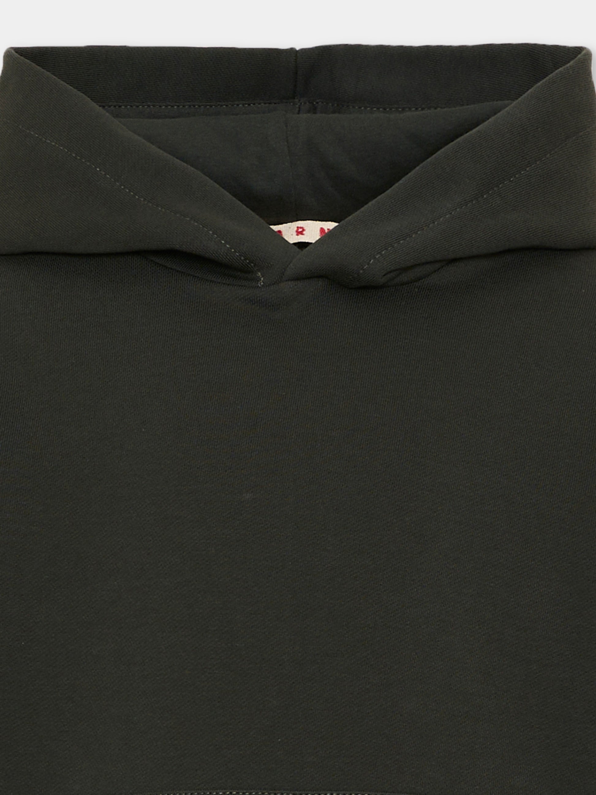 Felpa verde per bambini con logo,Marni Kids,M01883 M00V0 0M924