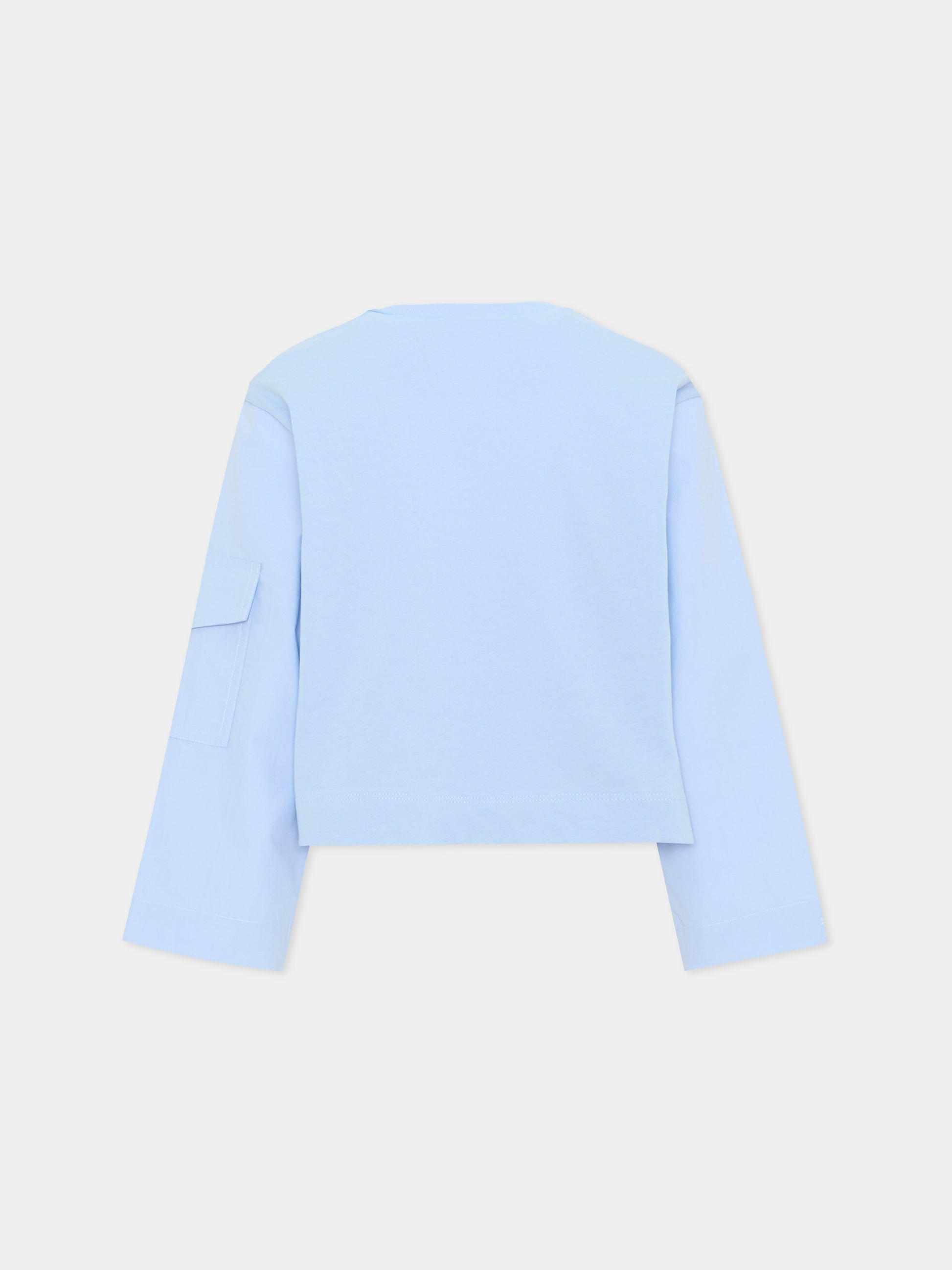 T-Shirt azzurra per bambino con logo,Marni Kids,M01905 M00YM 0M863