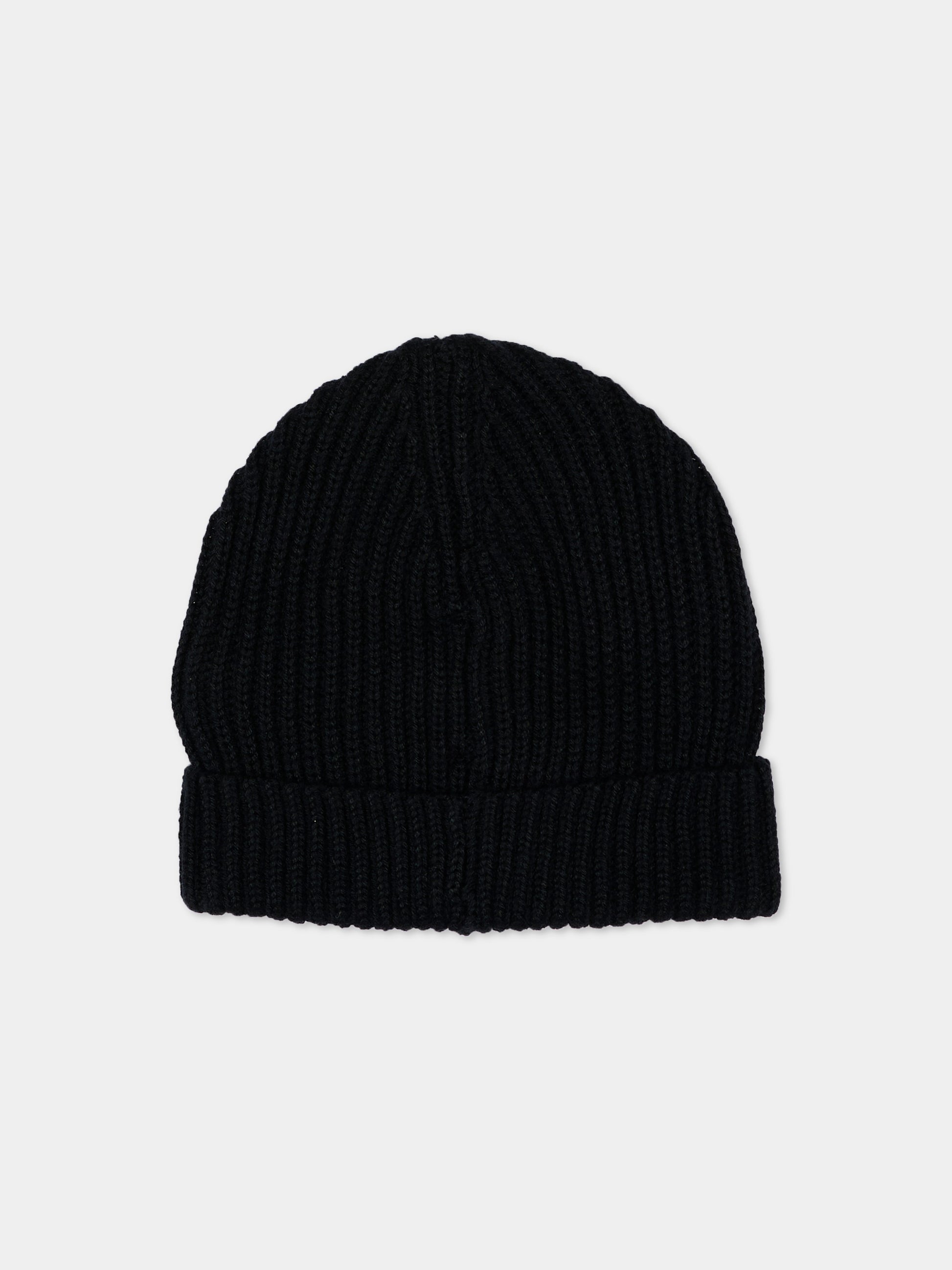 Berretto nero per bambini con logo,Marni Kids,M02035 M00YZ 0M900