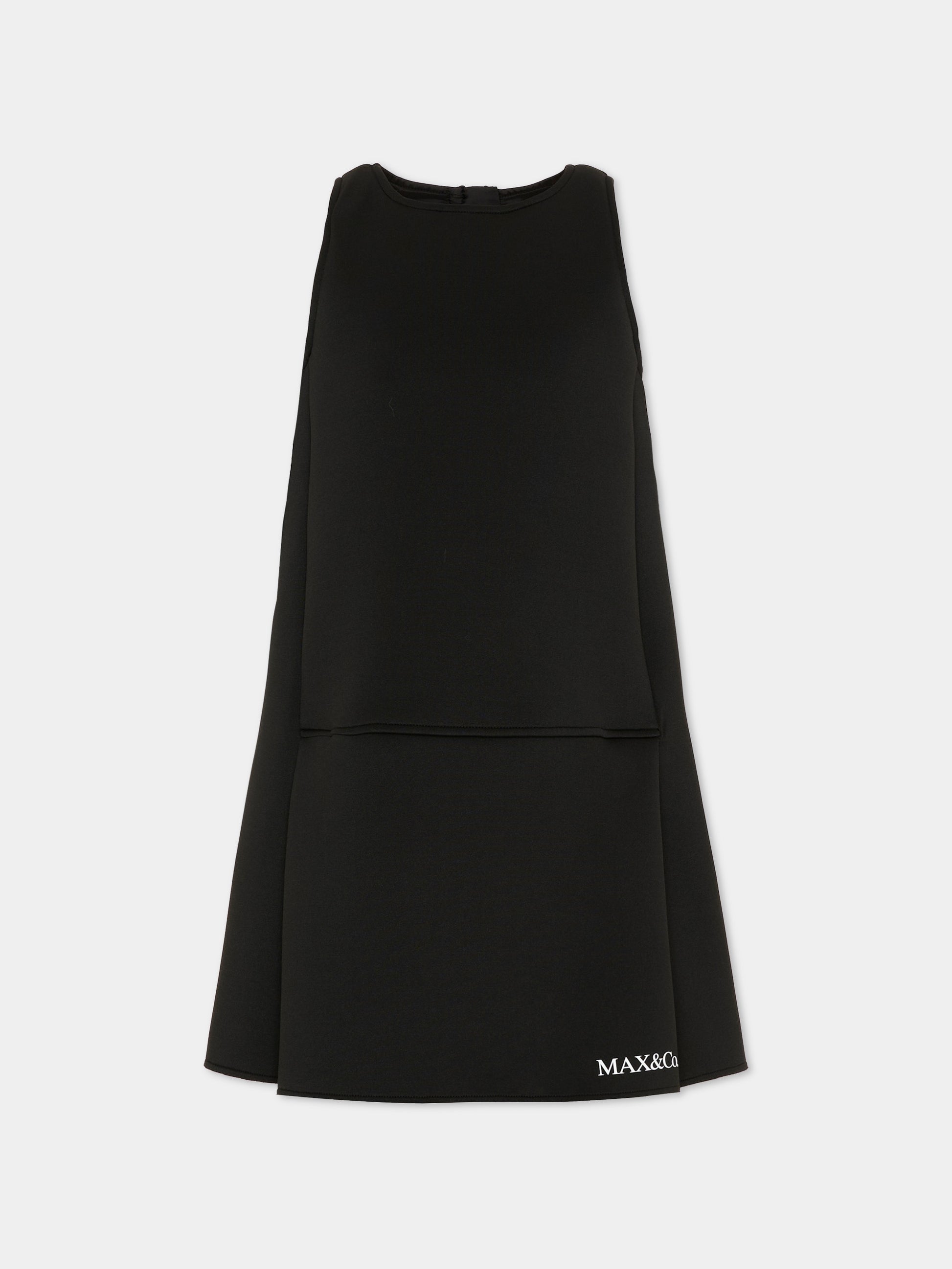 Vestito nero per bambina con logo,Max&co,MX0385 MX01U MX900