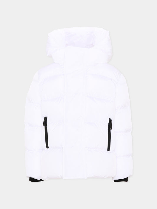 Piumino bianco per bambini con logo,Dsquared2,DQ1090 D00BN DQ100