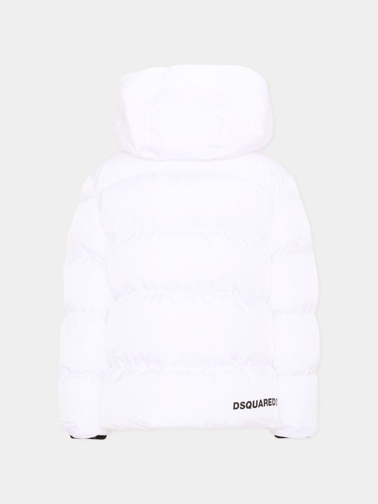 Piumino bianco per bambini con logo,Dsquared2,DQ1090 D00BN DQ100