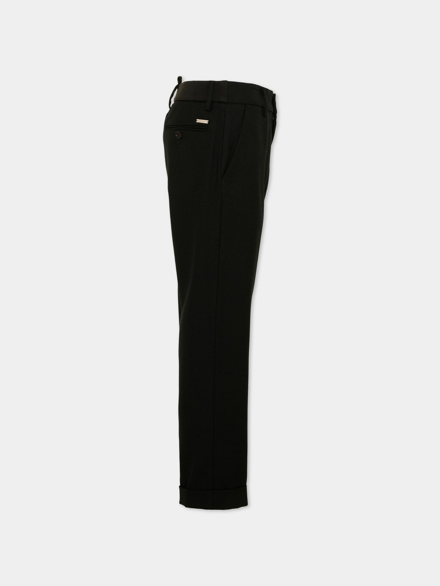 Pantalone nero per bambino con logo,Dsquared2,DQ3410 D0AJ4 DQ900