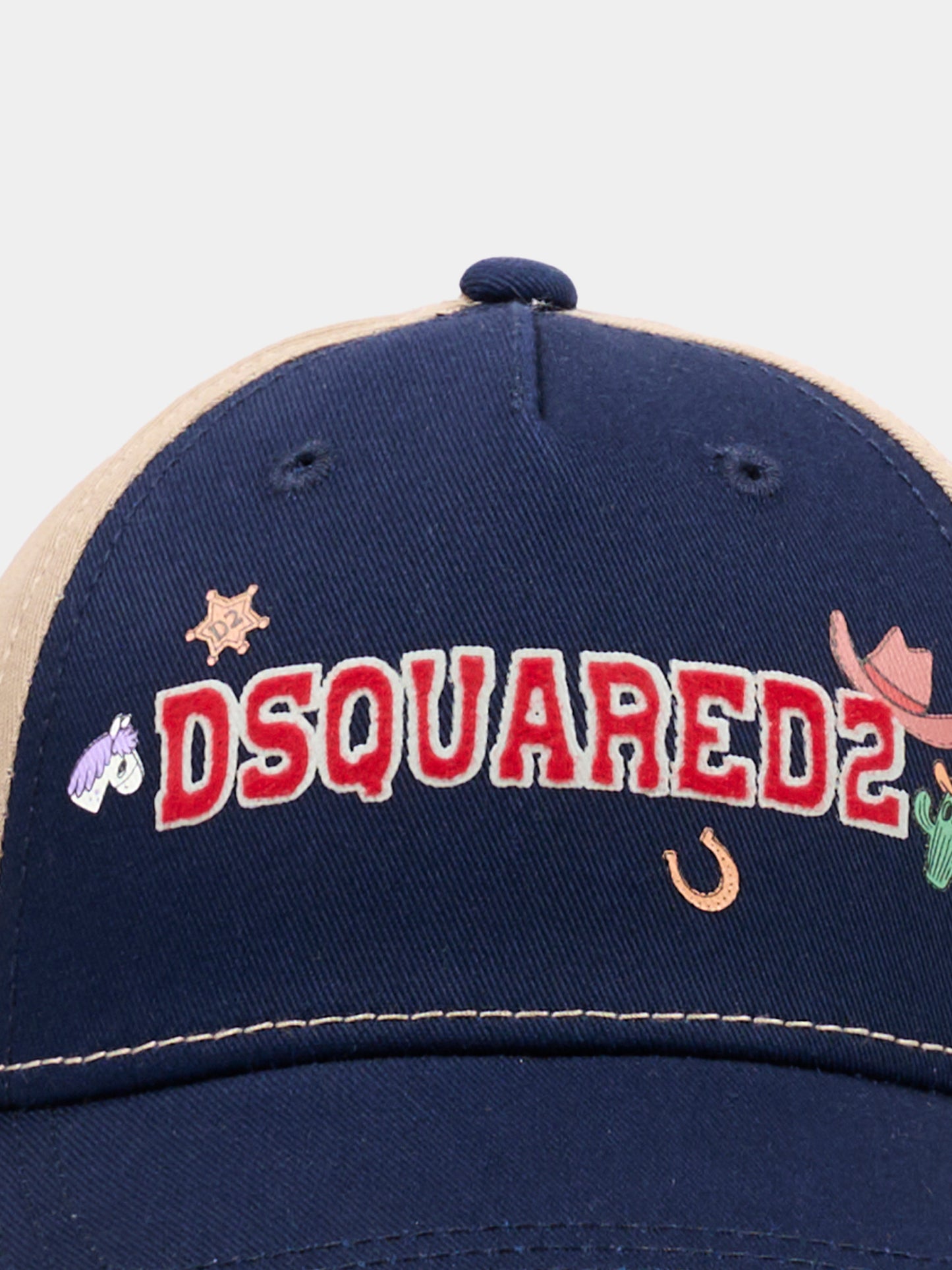 Cappello multicolor per bambino con logo,Dsquared2,DQ3525 D00YT DQ864