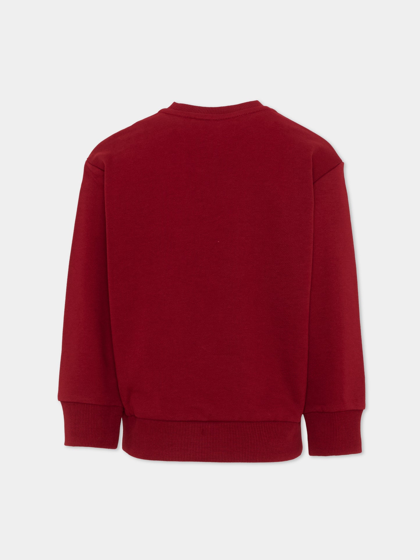 Felpa bordeaux per bambini con logo,Diesel,J02611 0GEAD K440