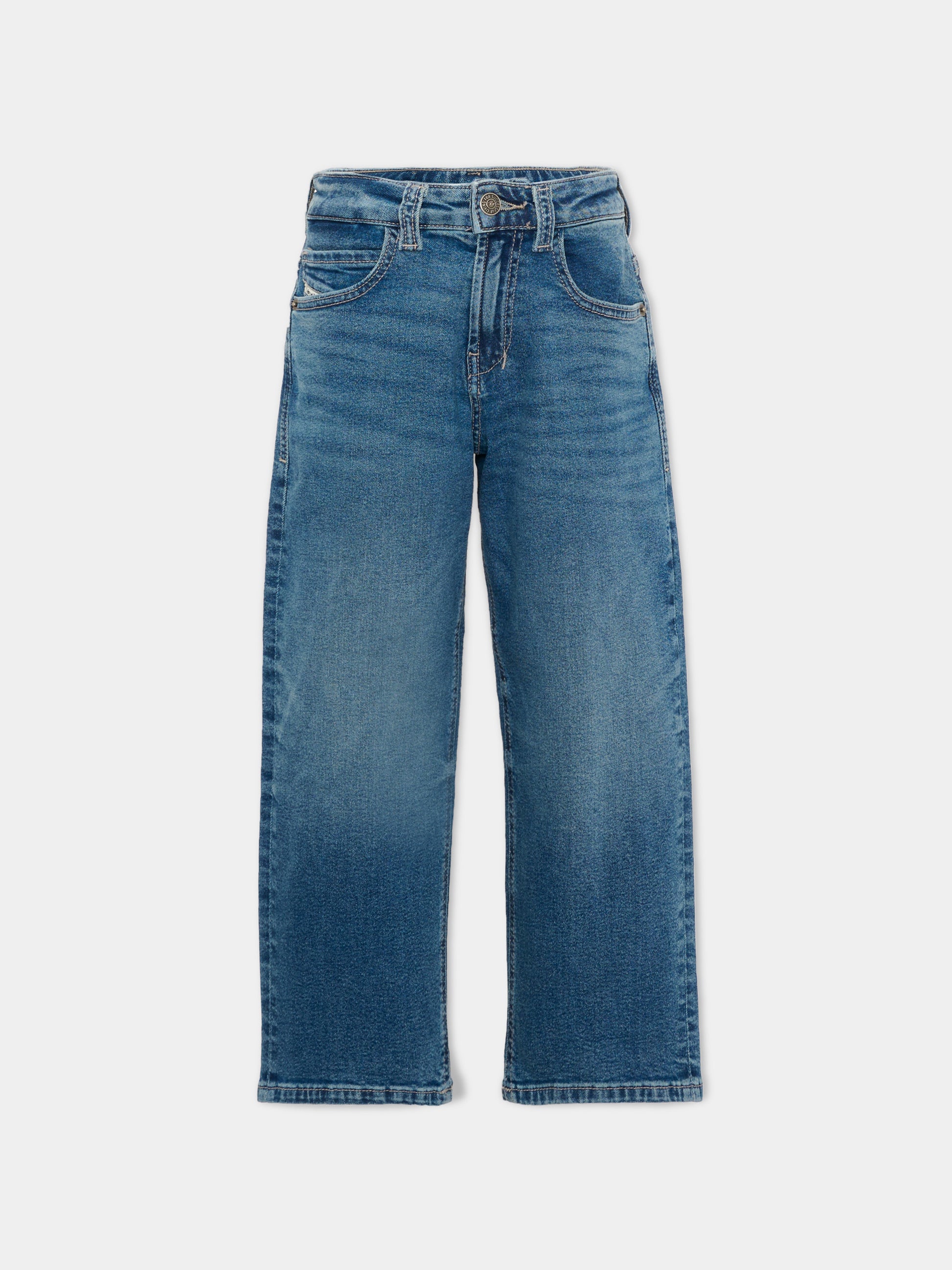 Jeans denim per bambino con logo patch,Diesel,J02889 KXBU3 K01
