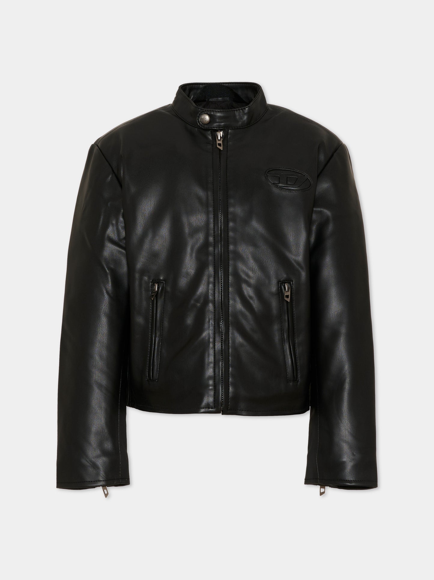 Giubbotto nero per bambino con logo,Diesel,J02945 KXB9D K900