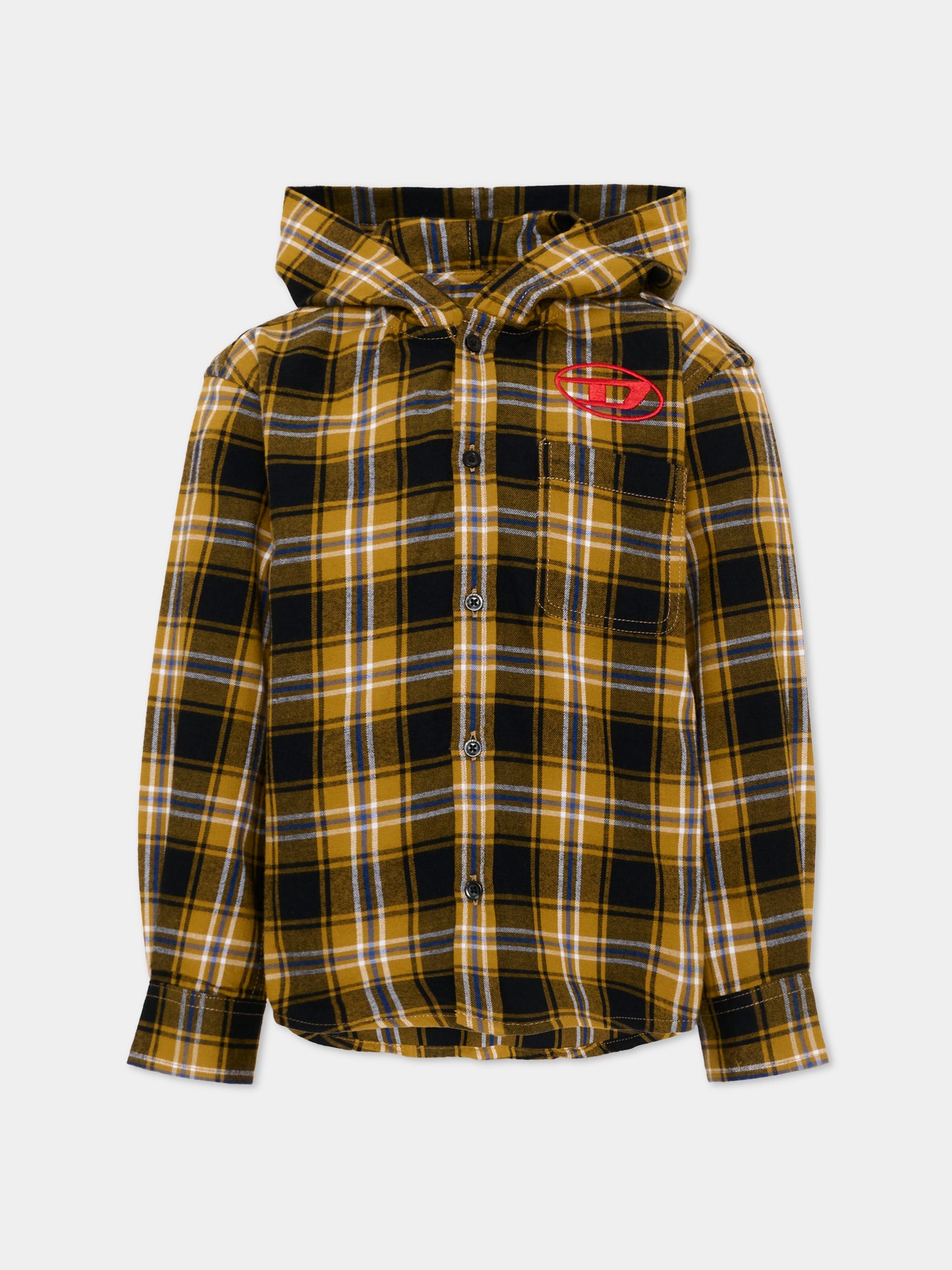 Camicia a manica lunga tartan per bambino,Diesel,J02970 KXBU9 K760