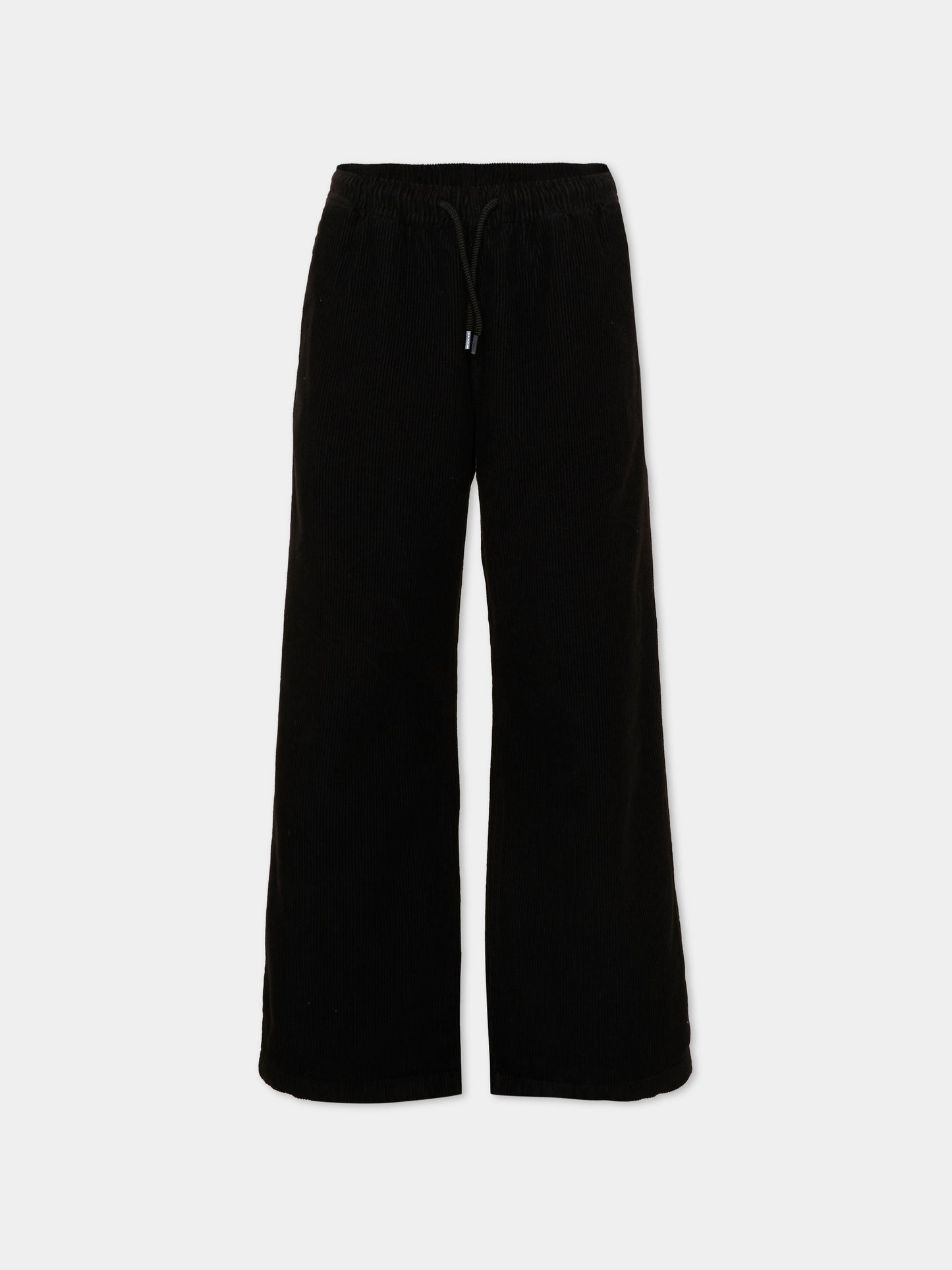 Pantalone nero con logo ricamato per bambino,Diesel,J02982 KXBVA K900