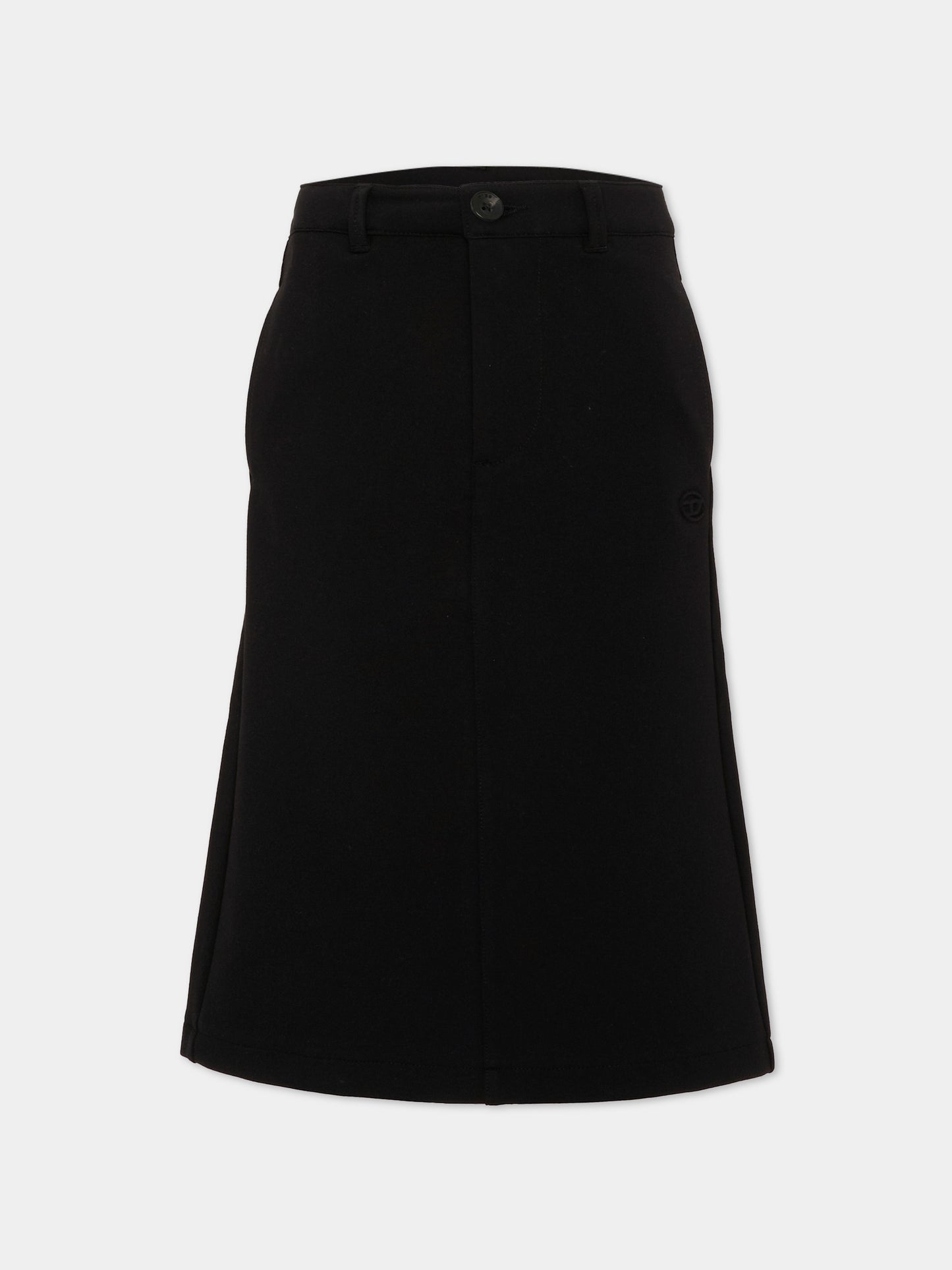 Gonna nera per bambina con logo,Diesel,J03004 KYATE K900