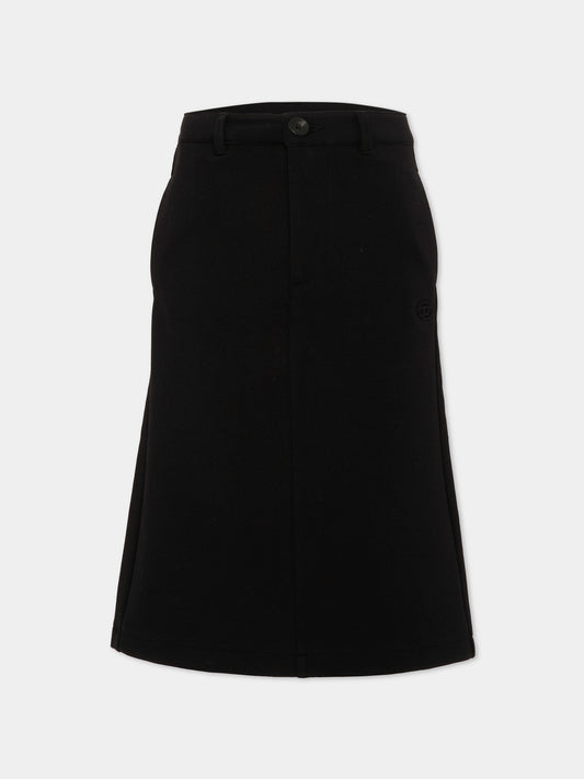 Gonna nera per bambina con logo,Diesel,J03004 KYATE K900