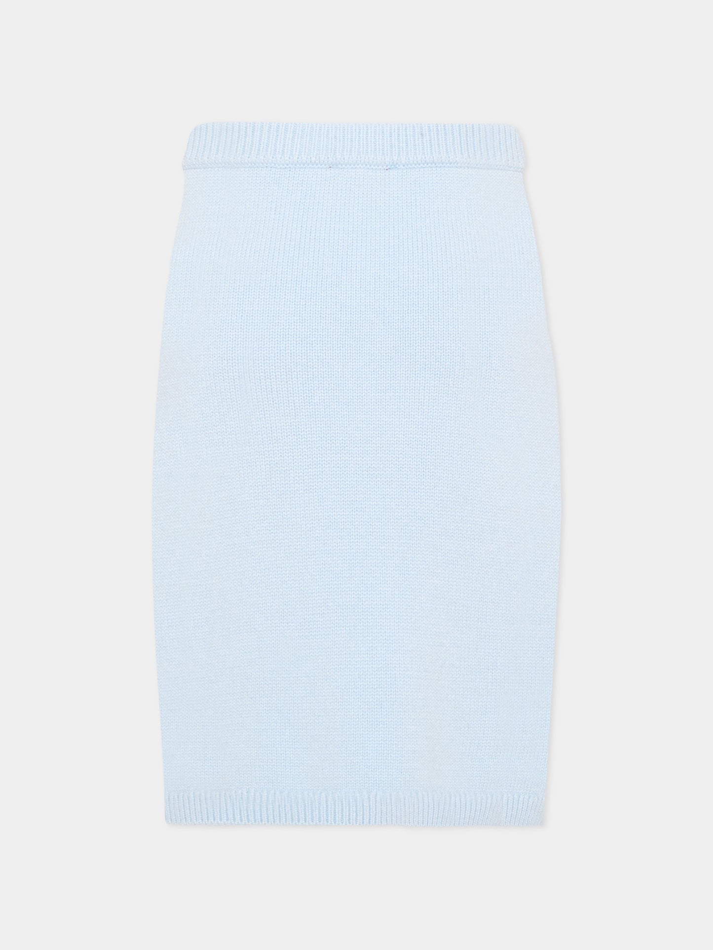 Gonna azzurra per bambina con logo,Diesel,J03020 KYAYX K80U