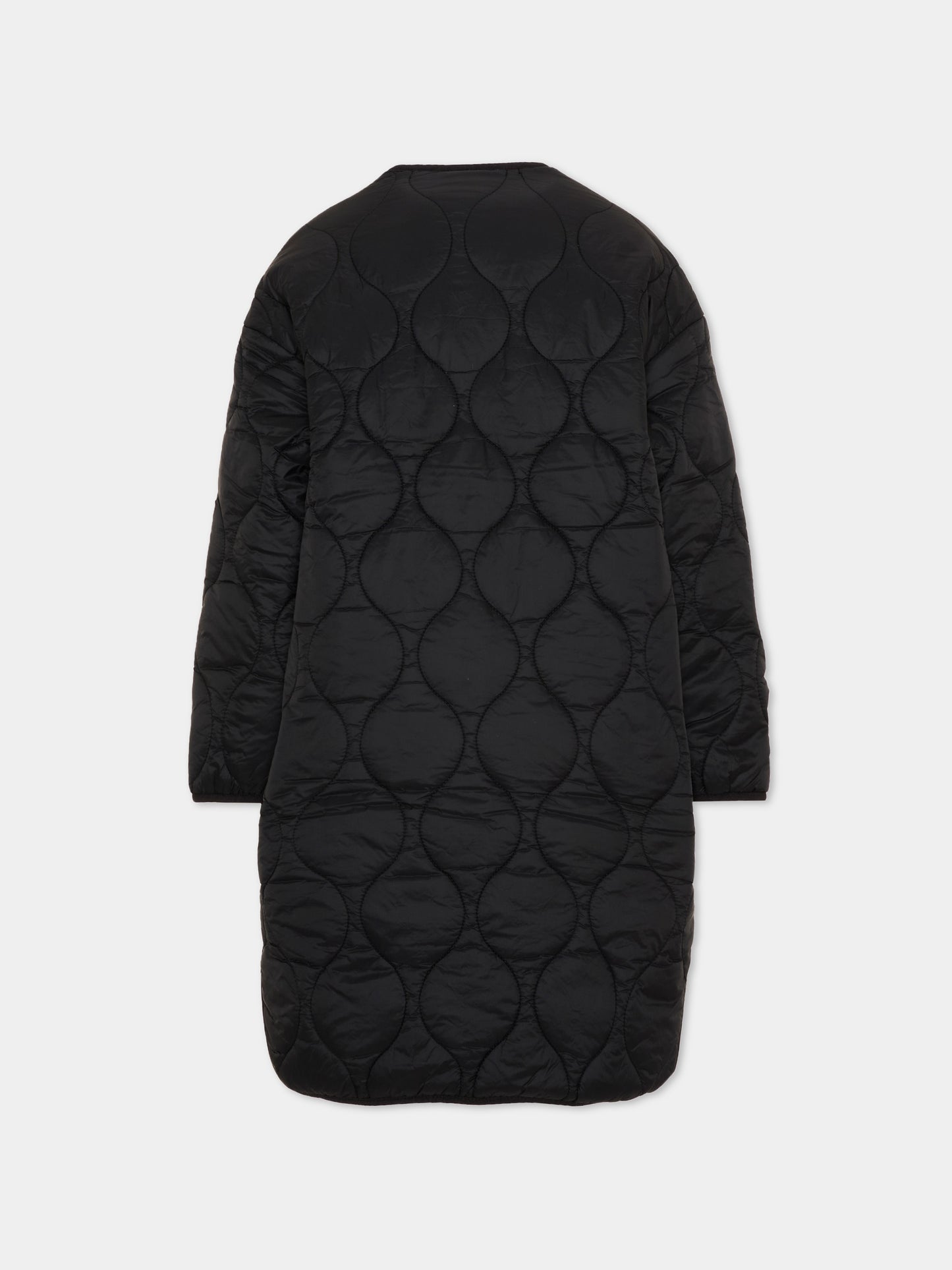 Giubbotto nero per bambina con logo,Diesel,J03051 KXBVE K900