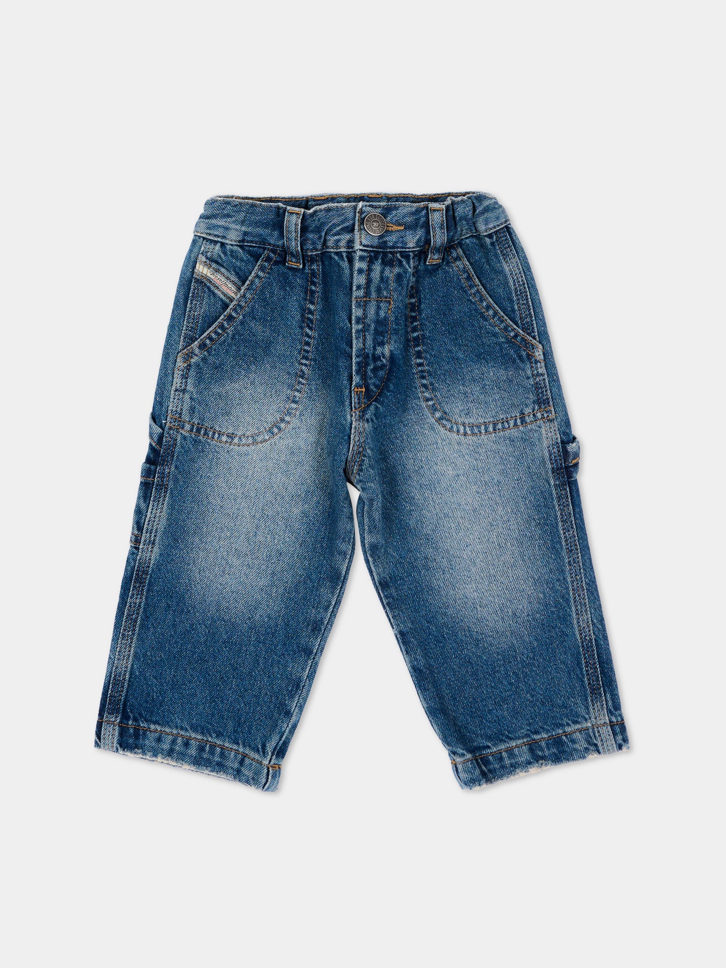 Jeans denim per neonati con logo,Diesel,K00662 KXBU1 K01