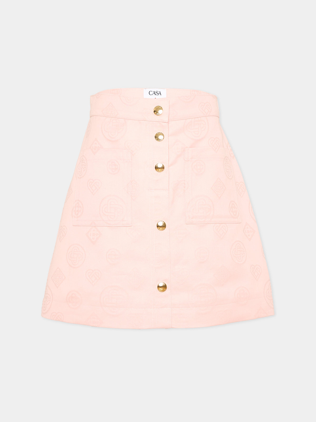 Gonna rosa per bambina con logo,Casablanca,K PF26 SK 240 01