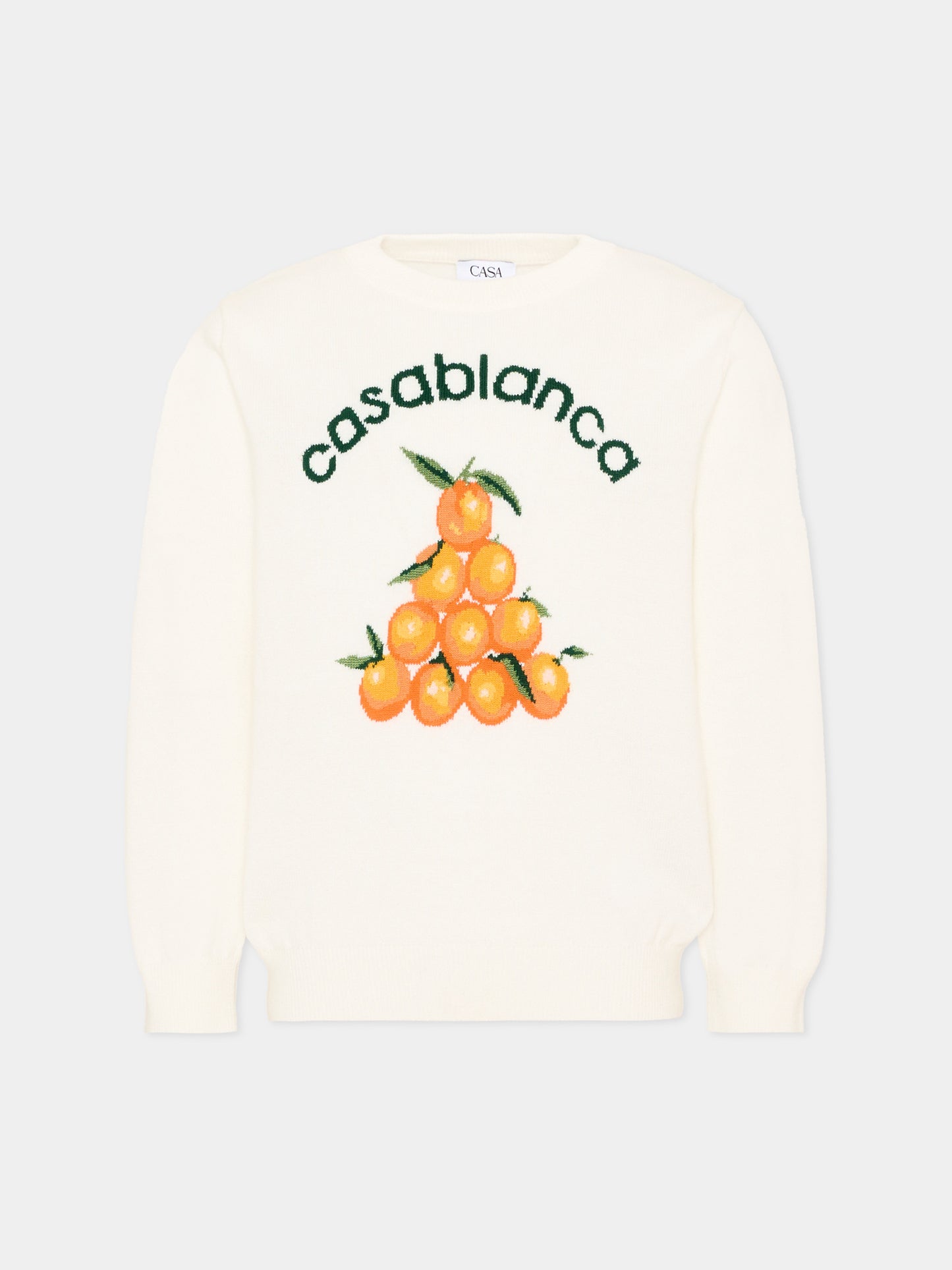 Maglione avorio per bambini con arance
