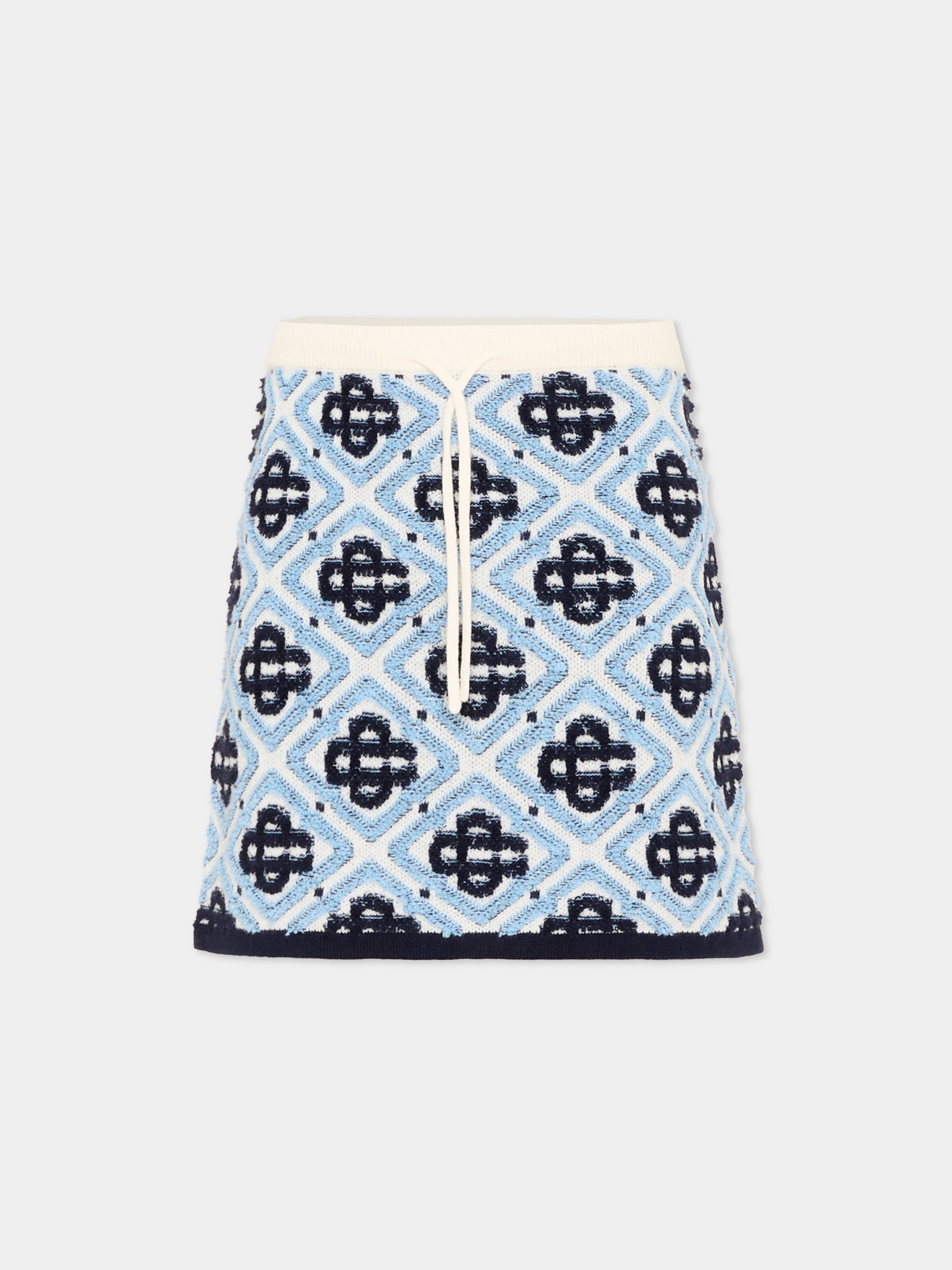 Gonna casual bianca per bambina jacquard,Casablanca,K PF26 KW 1513 01