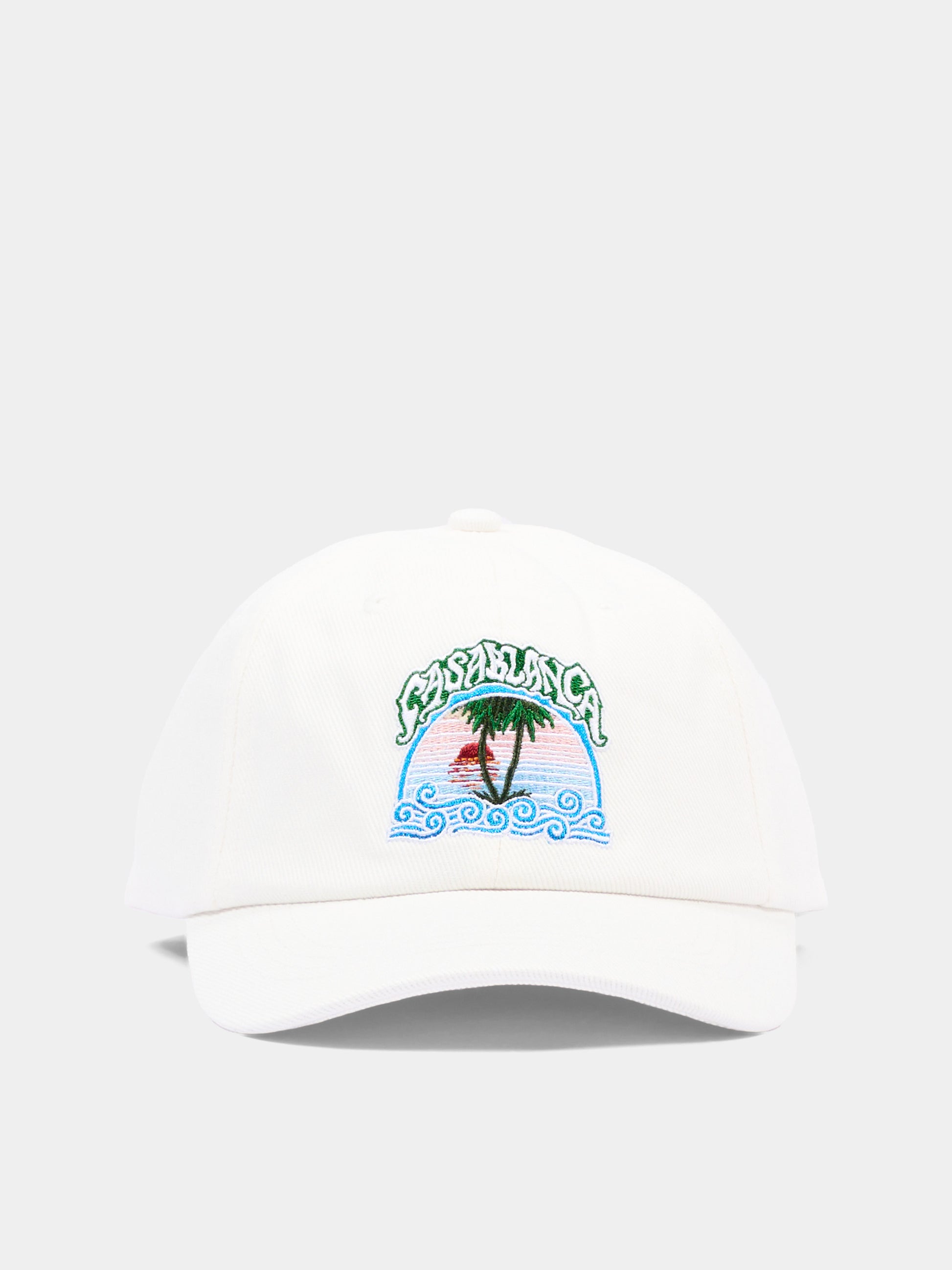 Cappello con visiera avorio per bambini con  logo,Casablanca,K PF26 HAT 116 01