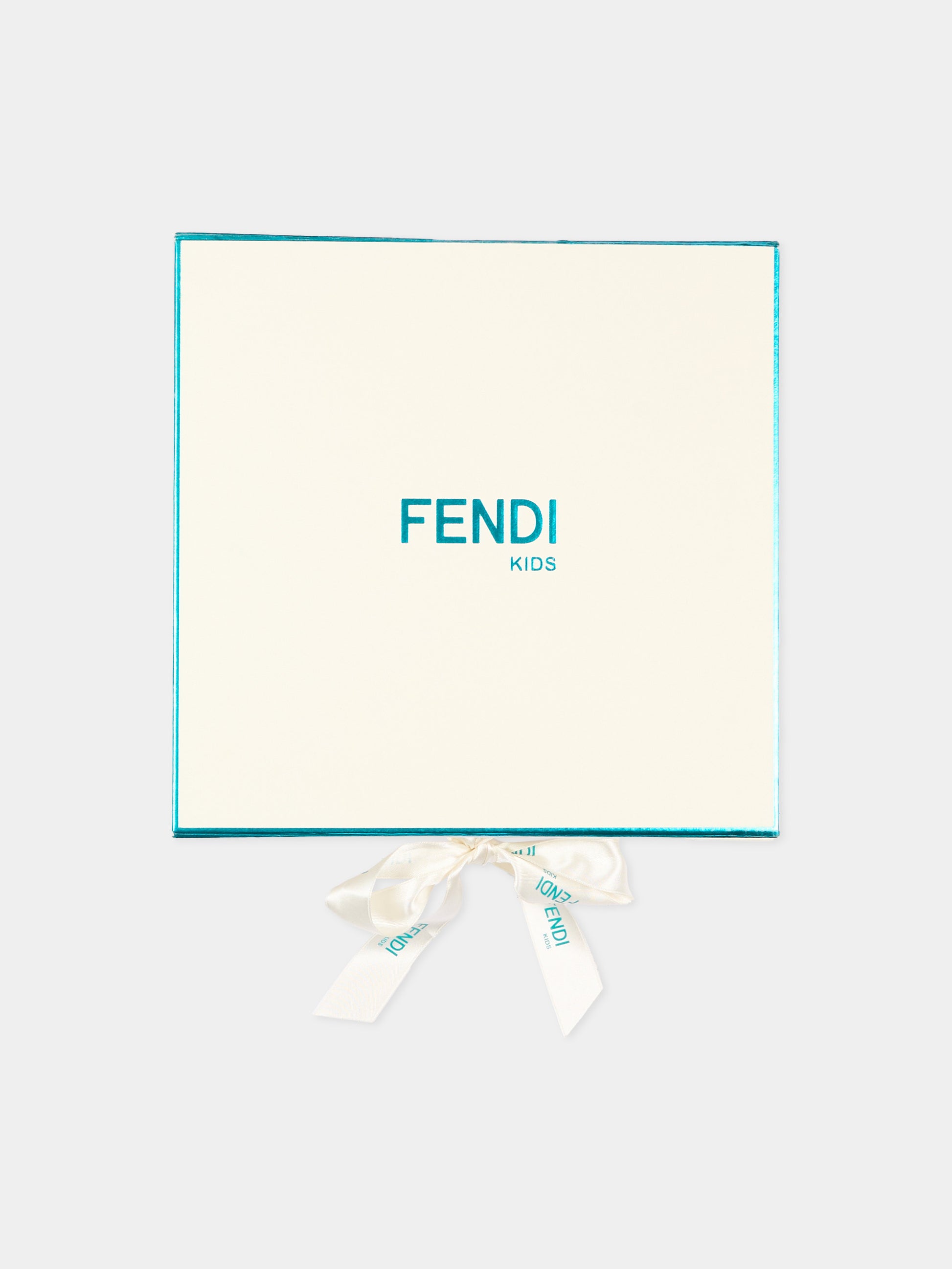 Set tutina azzurra Fendi Bear per neonato,Fendi Kids,BUK167 ST8 F19J4