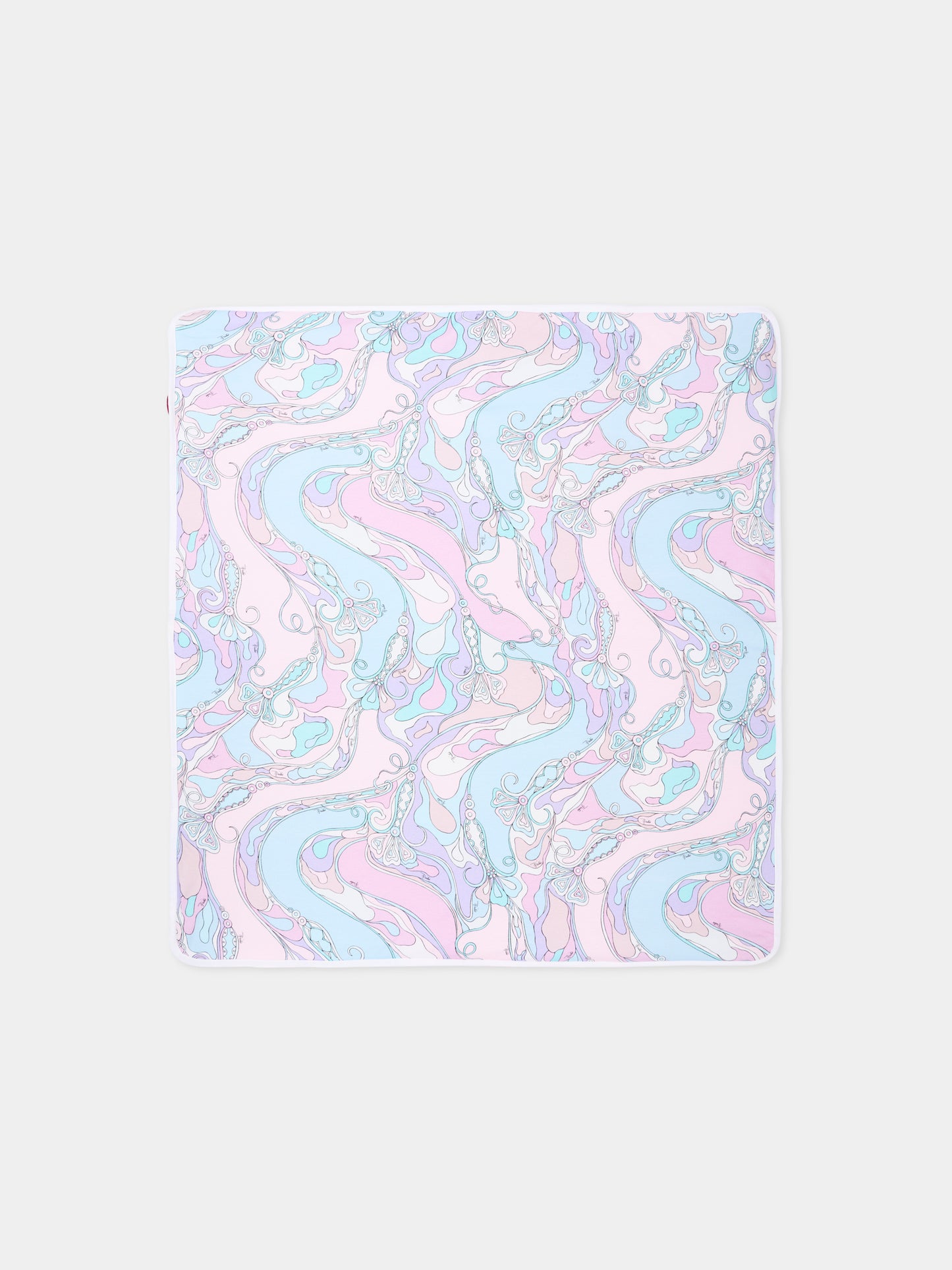 Coperta multicolor per neonata con vortici,Emilio Pucci Junior,PZ0010 Z3344 51SCE