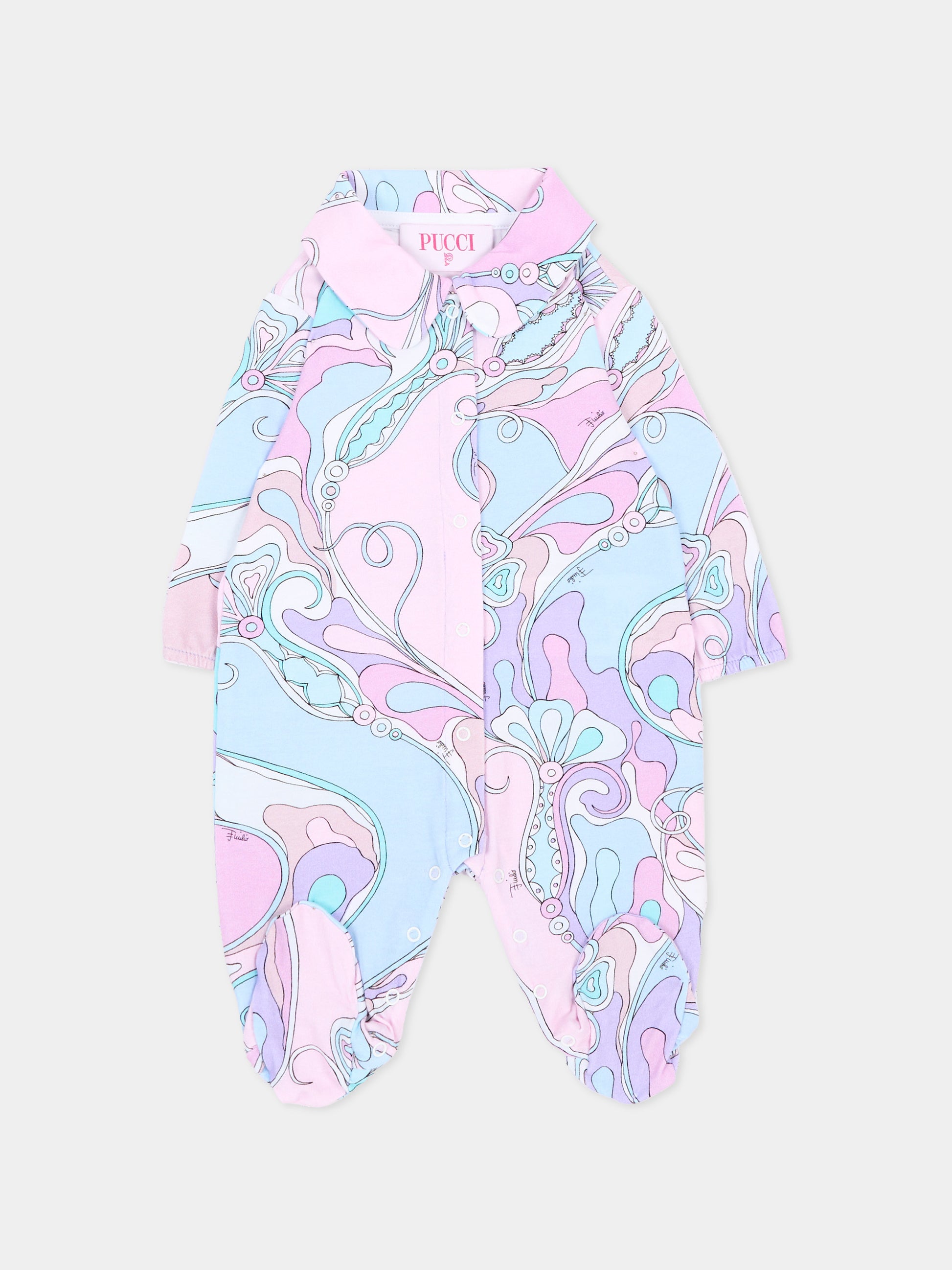 Set tutina multicolor per neonata,Emilio Pucci Junior,PZB010 Z3344 51SCE