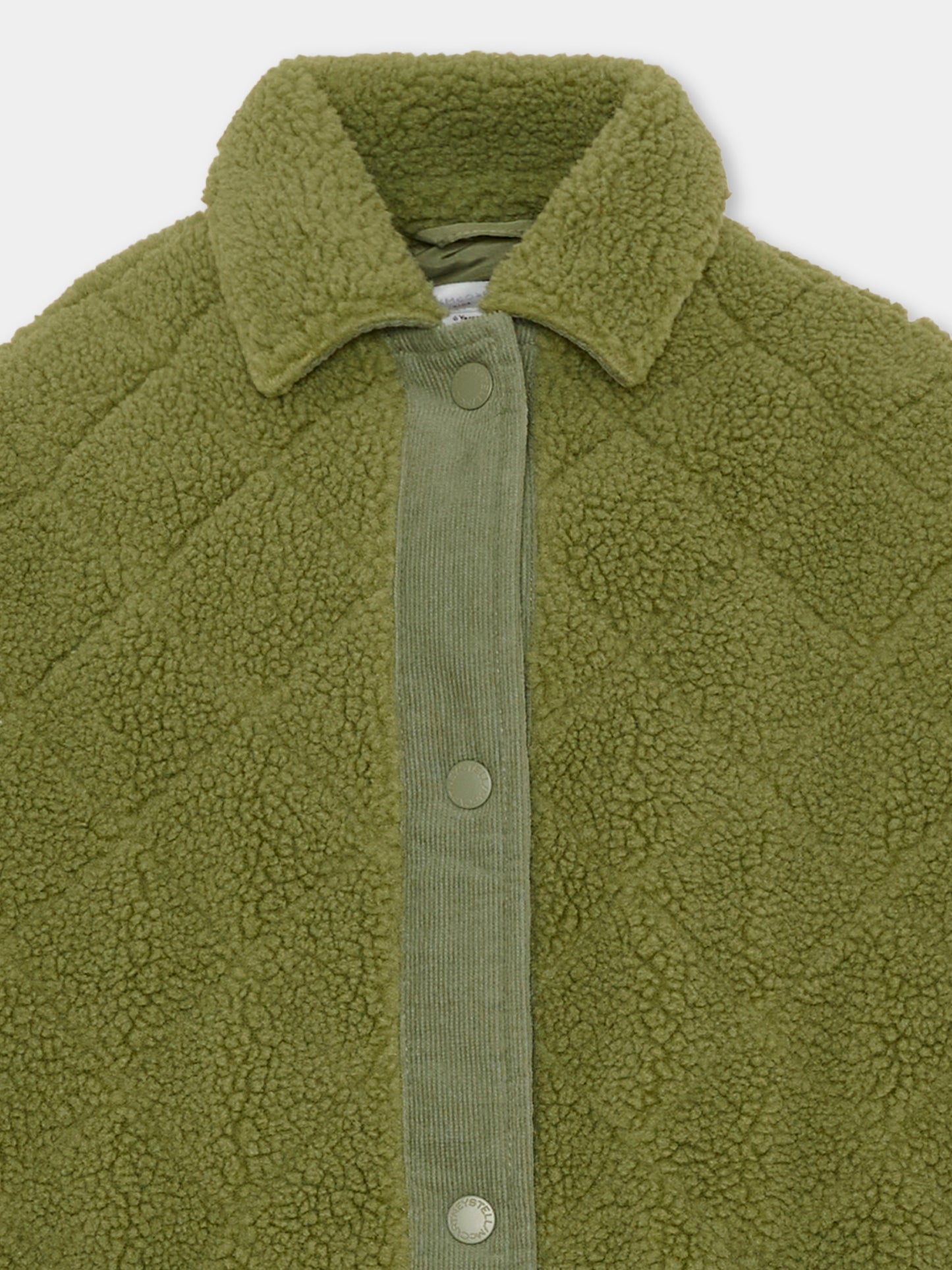 Ecopelliccia verde per bambino,Stella Mccartney Kids,TZ2B37 Z4079 70G