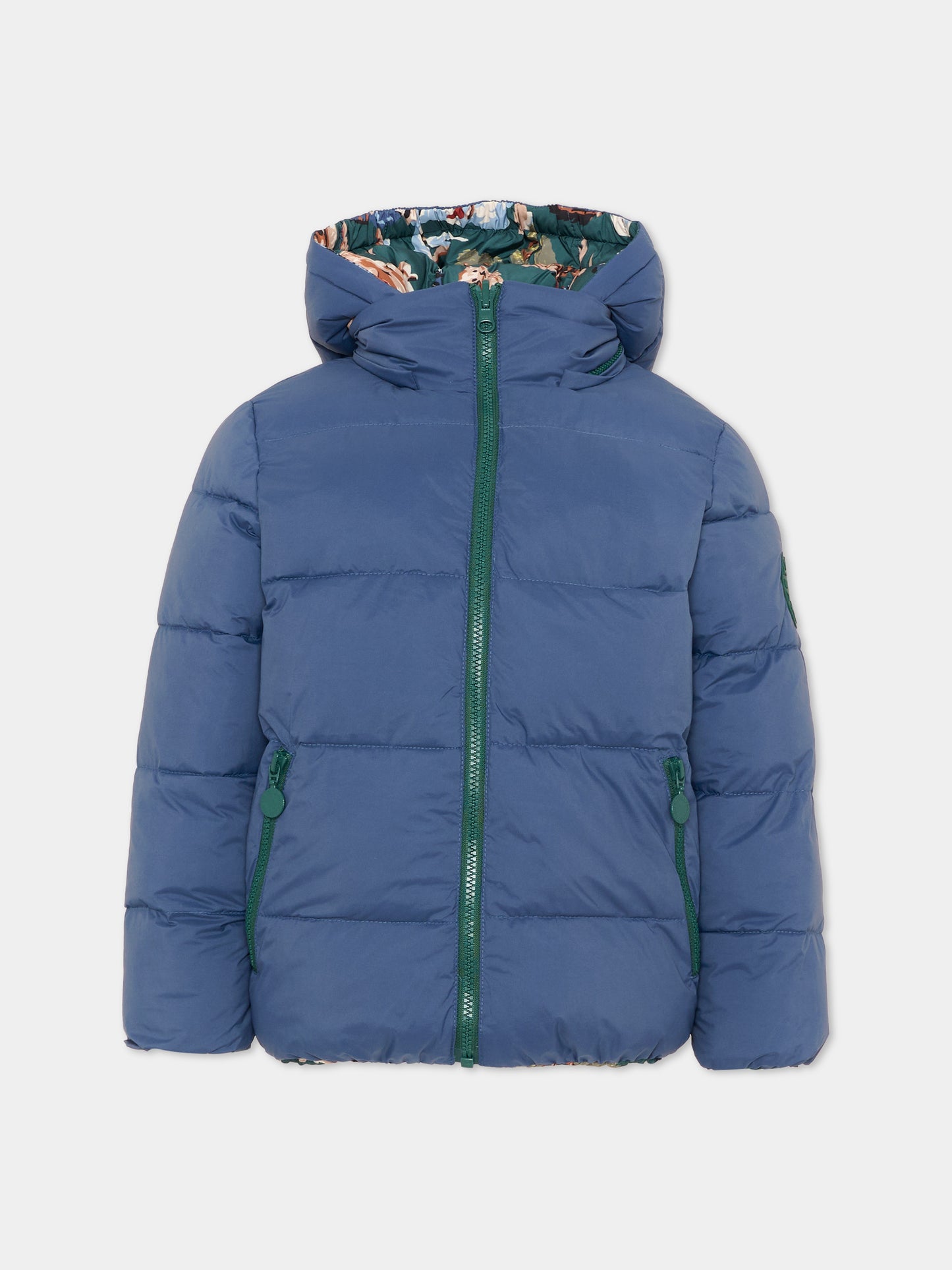 Piumino blu per bambino reversibile,Stella Mccartney Kids,TZ2H57 Z3956 737MC