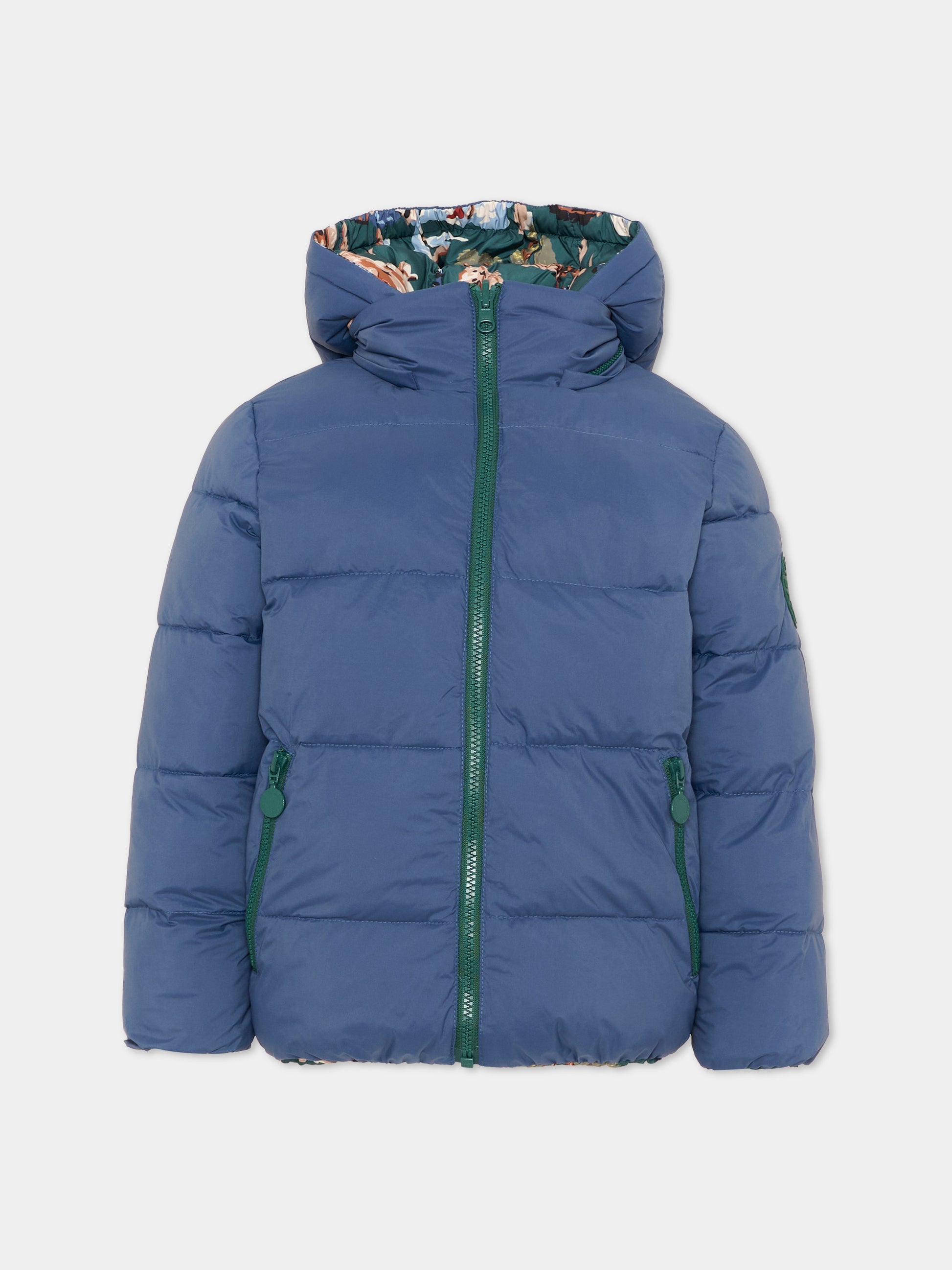 Piumino blu per bambino reversibile,Stella Mccartney Kids,TZ2H57 Z3956 737MC
