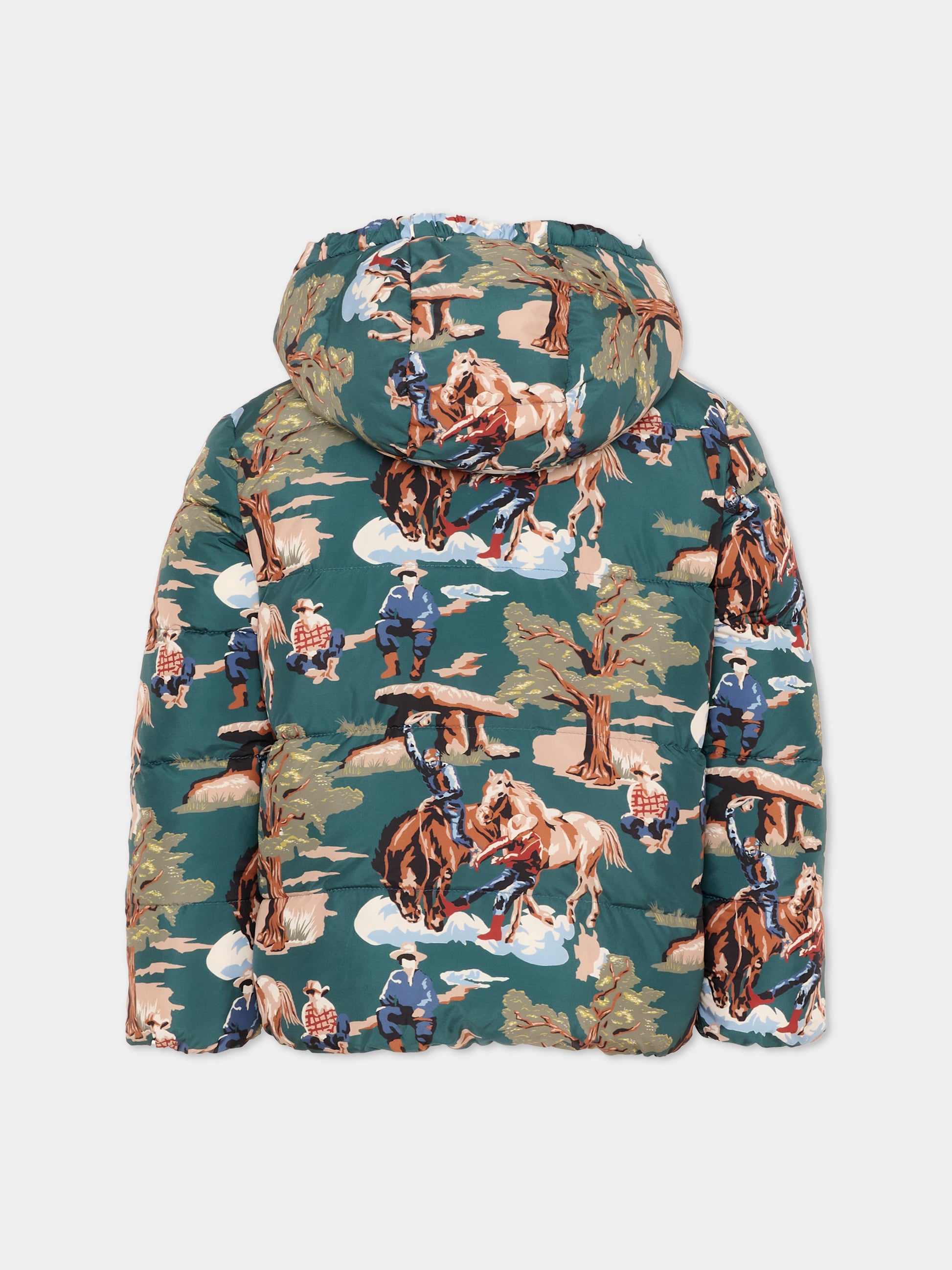 Piumino blu per bambino reversibile,Stella Mccartney Kids,TZ2H57 Z3956 737MC