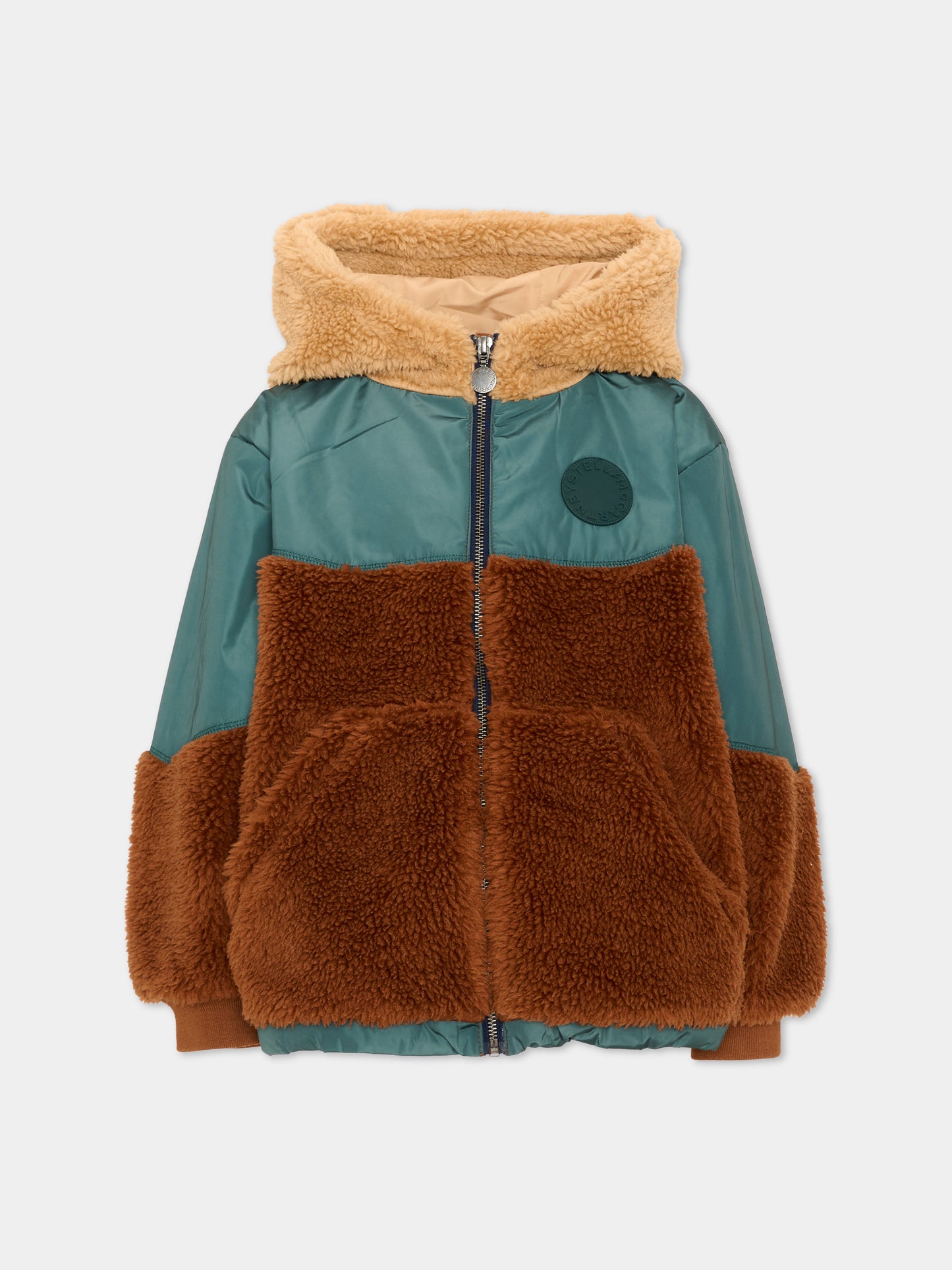 Giubbotto multicolor per bambino teddy,Stella Mccartney Kids,TZ2H77 Z4058 999