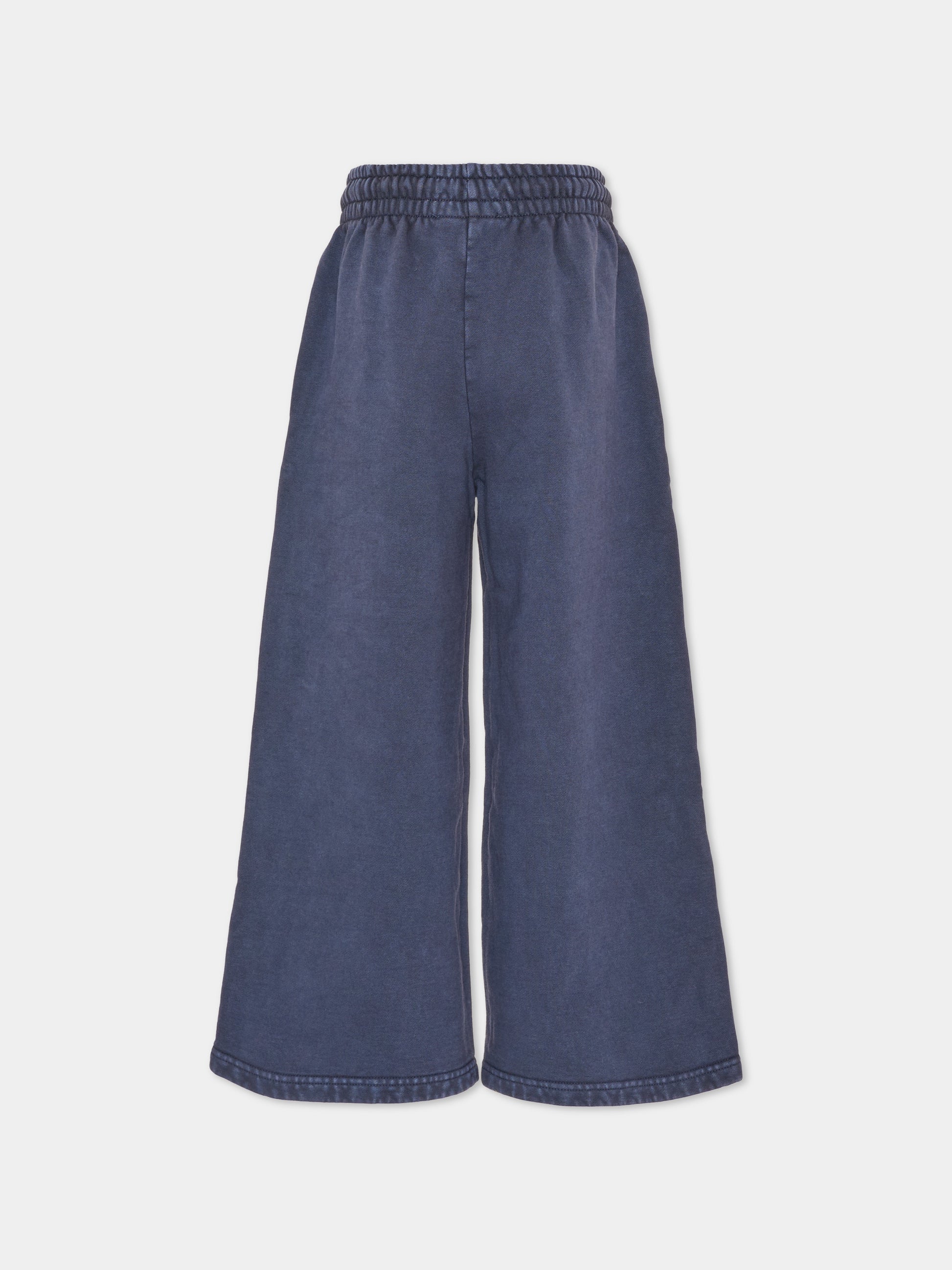 Pantalone blu per bambina con logo,Stella Mccartney Kids,TZ6B10 Z3826 61L