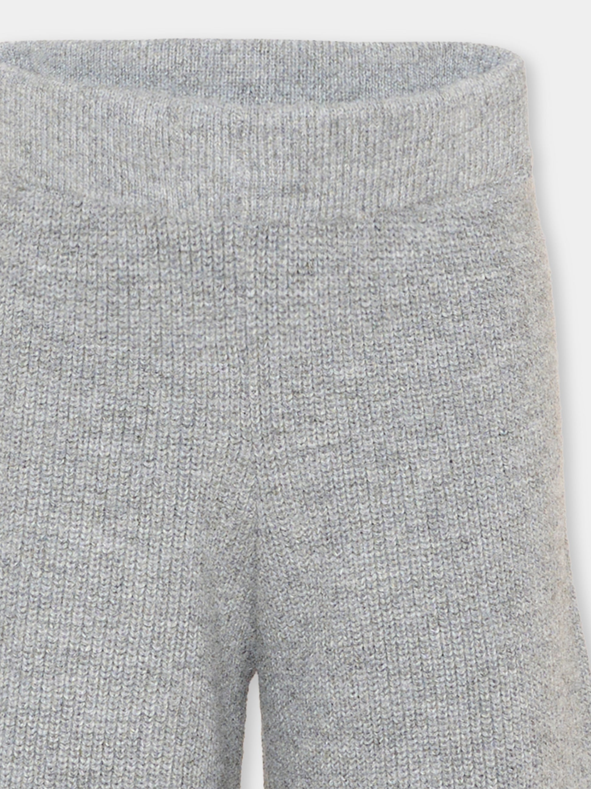 Pantalone grigio per bambina in maglia,Stella Mccartney Kids,TZ6C90 Z3898 807