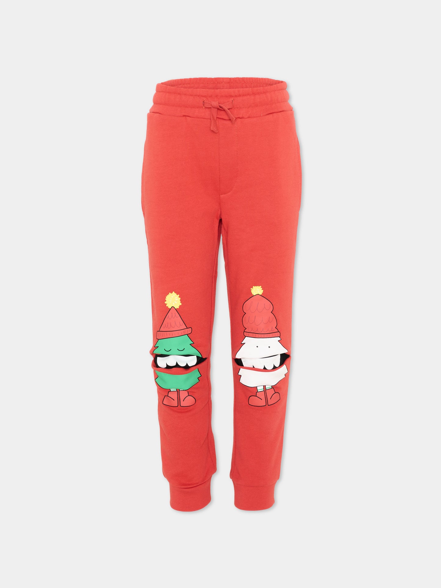 Pantalone rosso per bambino con stampa,Stella Mccartney Kids,TZ6L50 Z3059 421