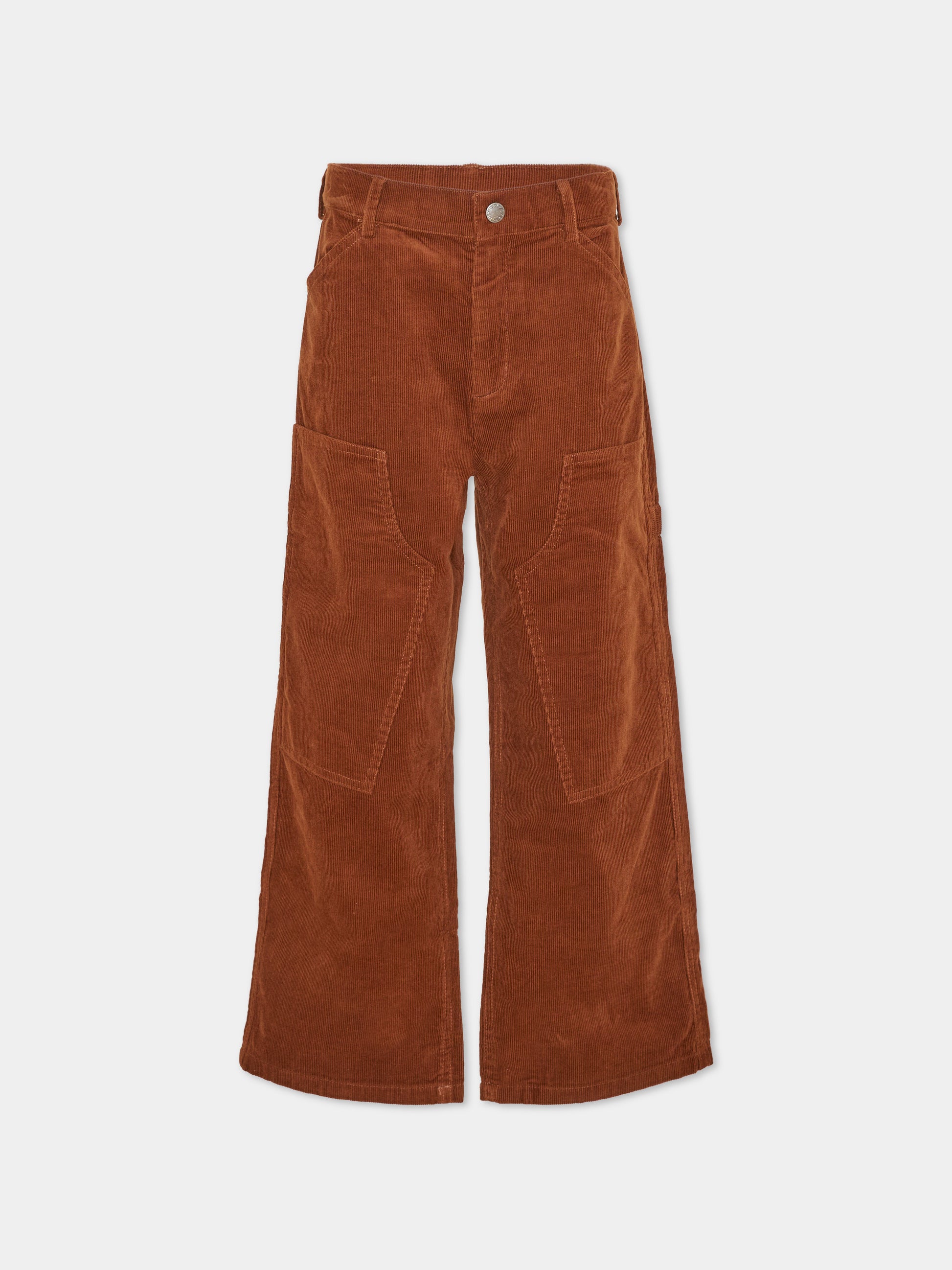 Pantalone marrone per bambino in velluto,Stella Mccartney Kids,TZ6L90 Z0523 307