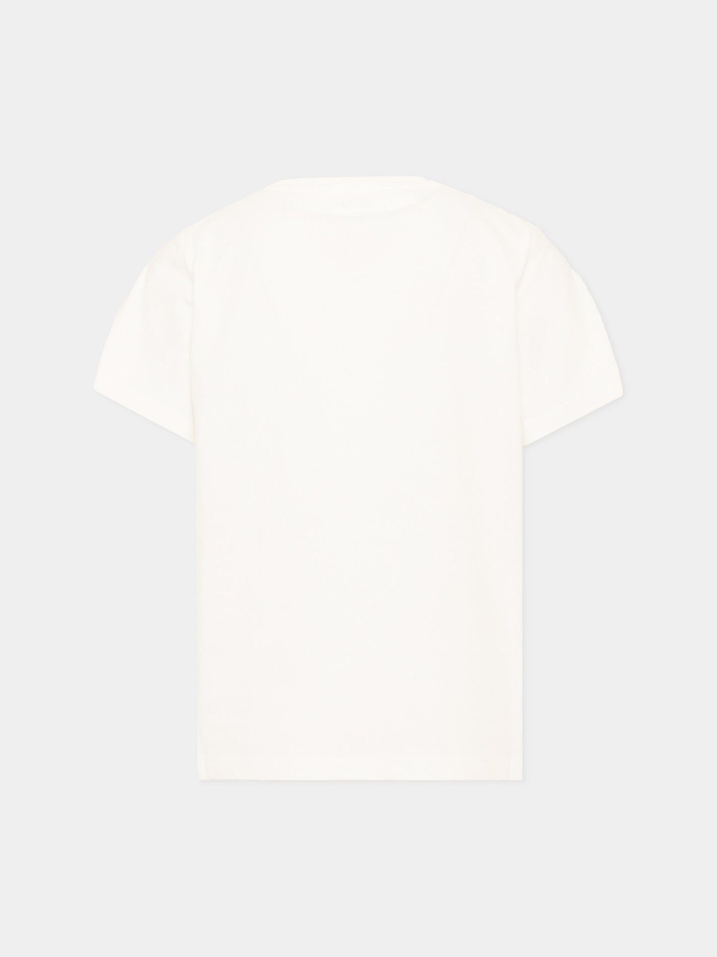T-shirt avorio per bambina con cavallo,Stella Mccartney Kids,TZ8B61 Z3772 101