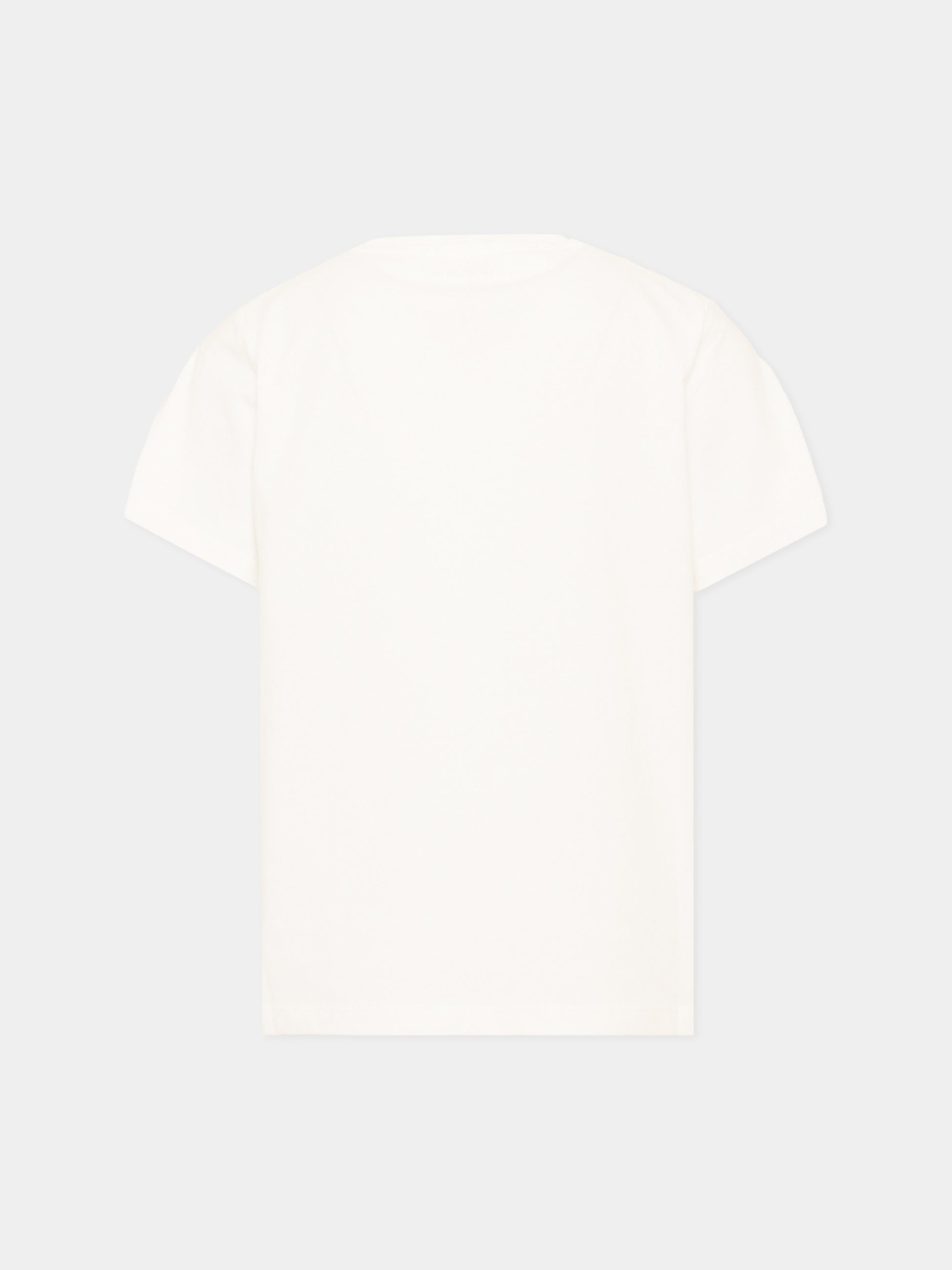 T-shirt avorio per bambina con cavallo,Stella Mccartney Kids,TZ8B61 Z3772 101