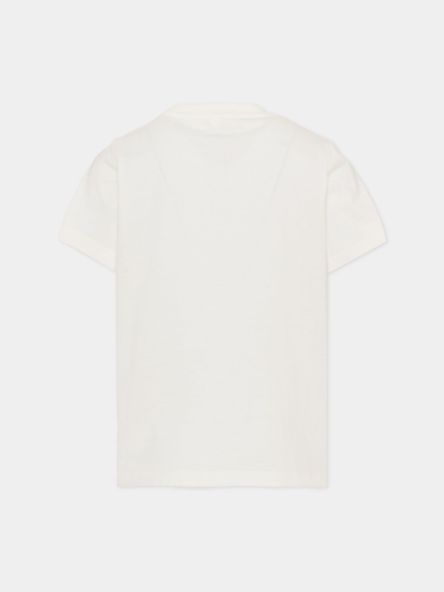 T-shirt avorio per bambino con stampa,Stella Mccartney Kids,TZ8P61 Z3772 101