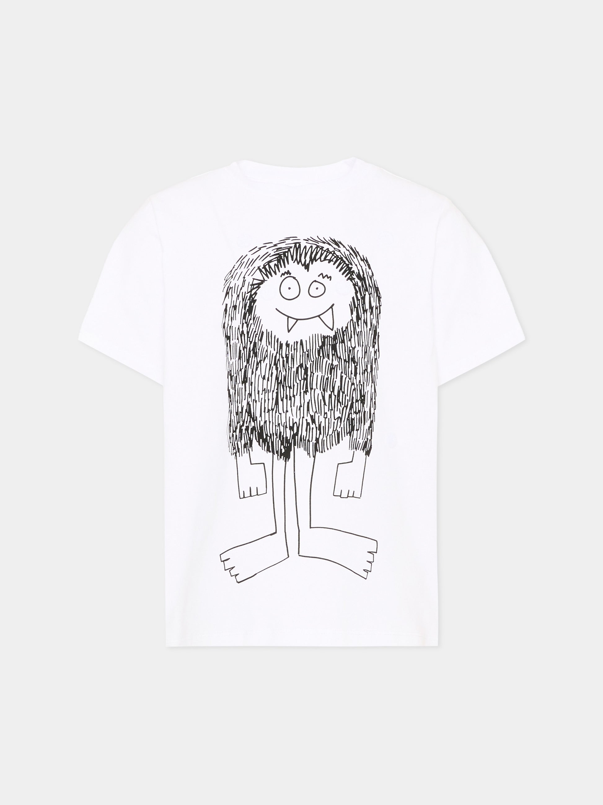 T-shirt bianca per bambino con stampa,Stella Mccartney Kids,TZ8Q81 Z3772 100