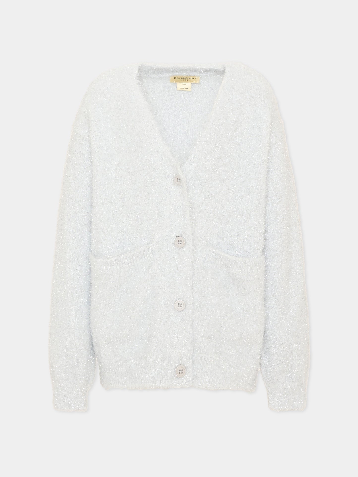 Cardigan grigio per bambina,Stella Mccartney Kids,TZ9B40 Z4166 925