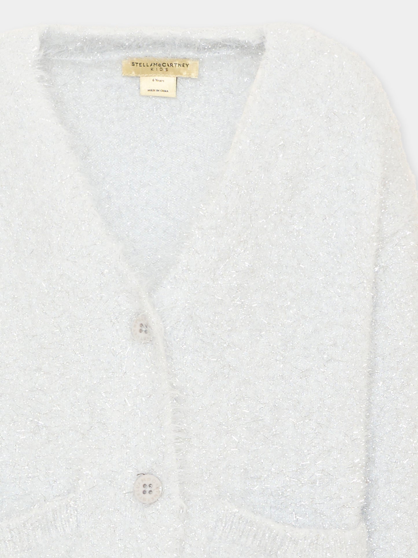 Cardigan grigio per bambina,Stella Mccartney Kids,TZ9B40 Z4166 925