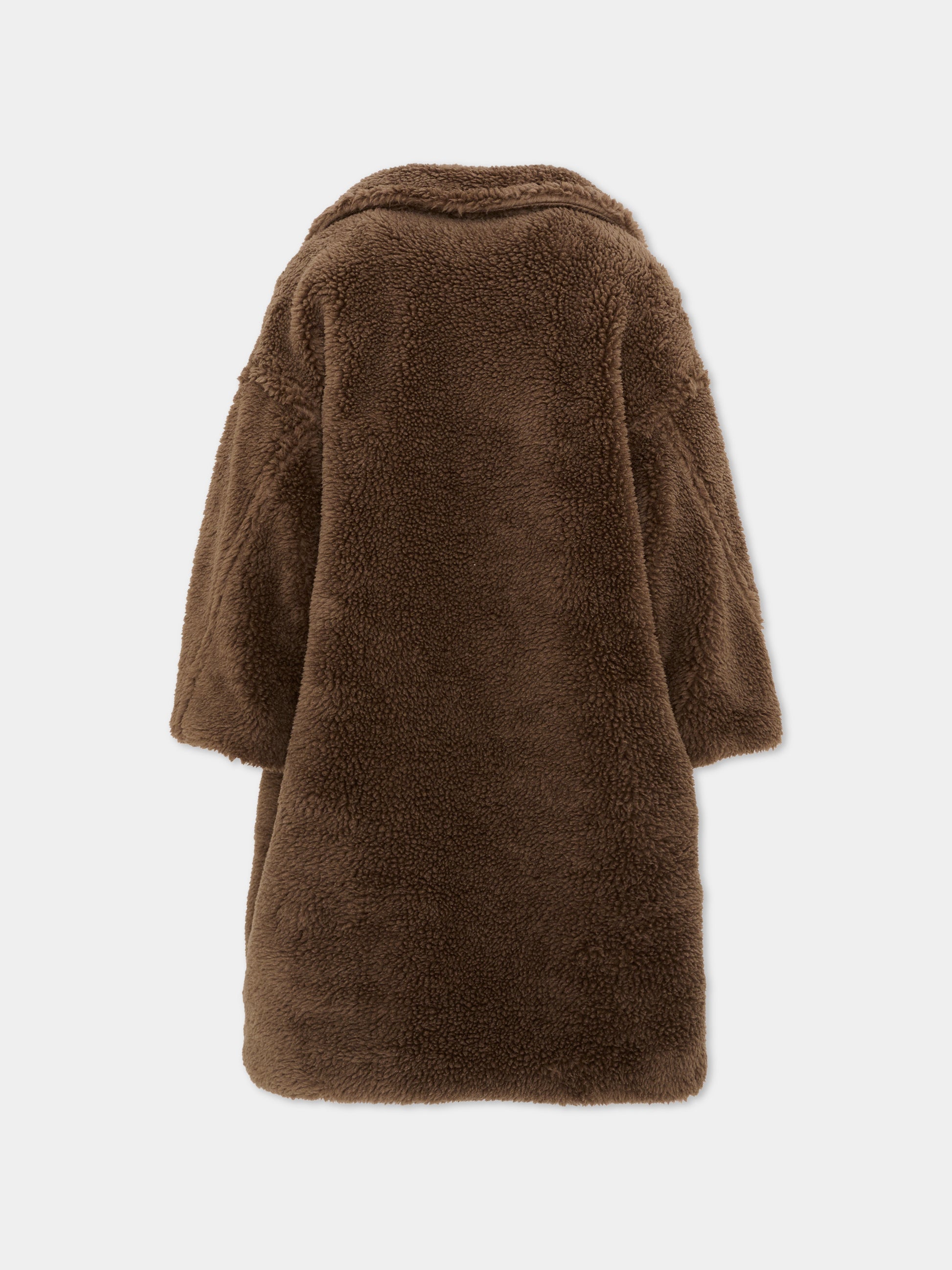 Ecopelliccia marrone per bambina,Douuod Kids,DZ2P40 Z3949 347
