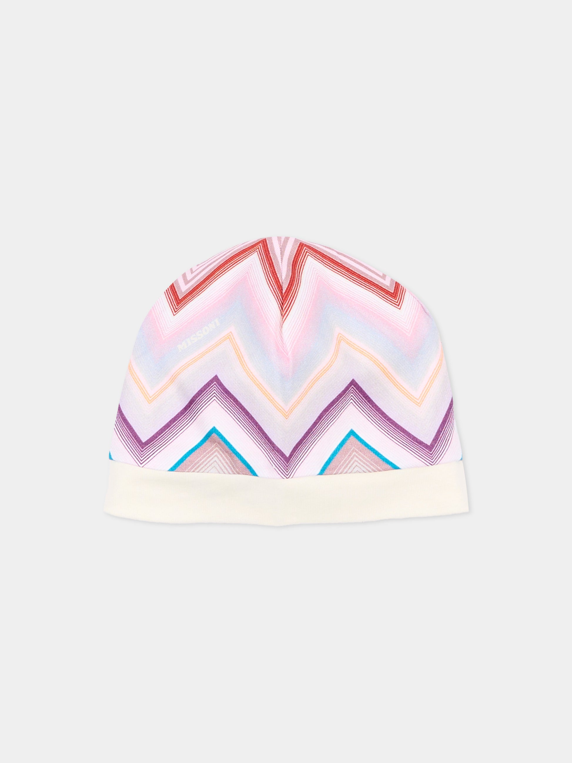 Set tutina multicolor per neonata con chevron,Missoni,MZB010 Z4076 999