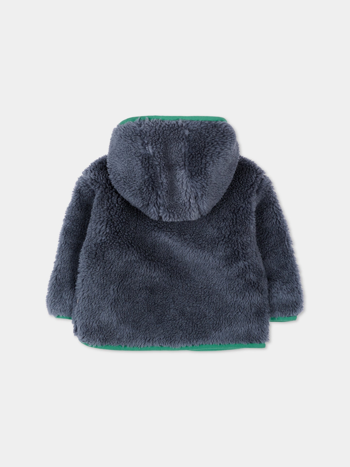 Ecopelliccia blu per neonato con robot,Stella Mccartney Kids,TZ2317 Z4058 657