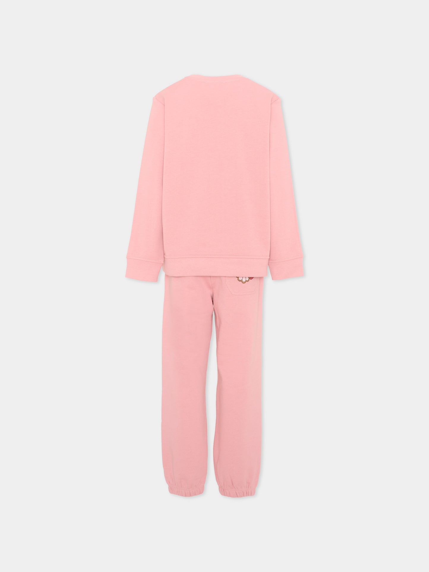 Completo sportivo rosa per bambina con logo,Stella Mccartney Kids,TZ3A10 Z3059 507