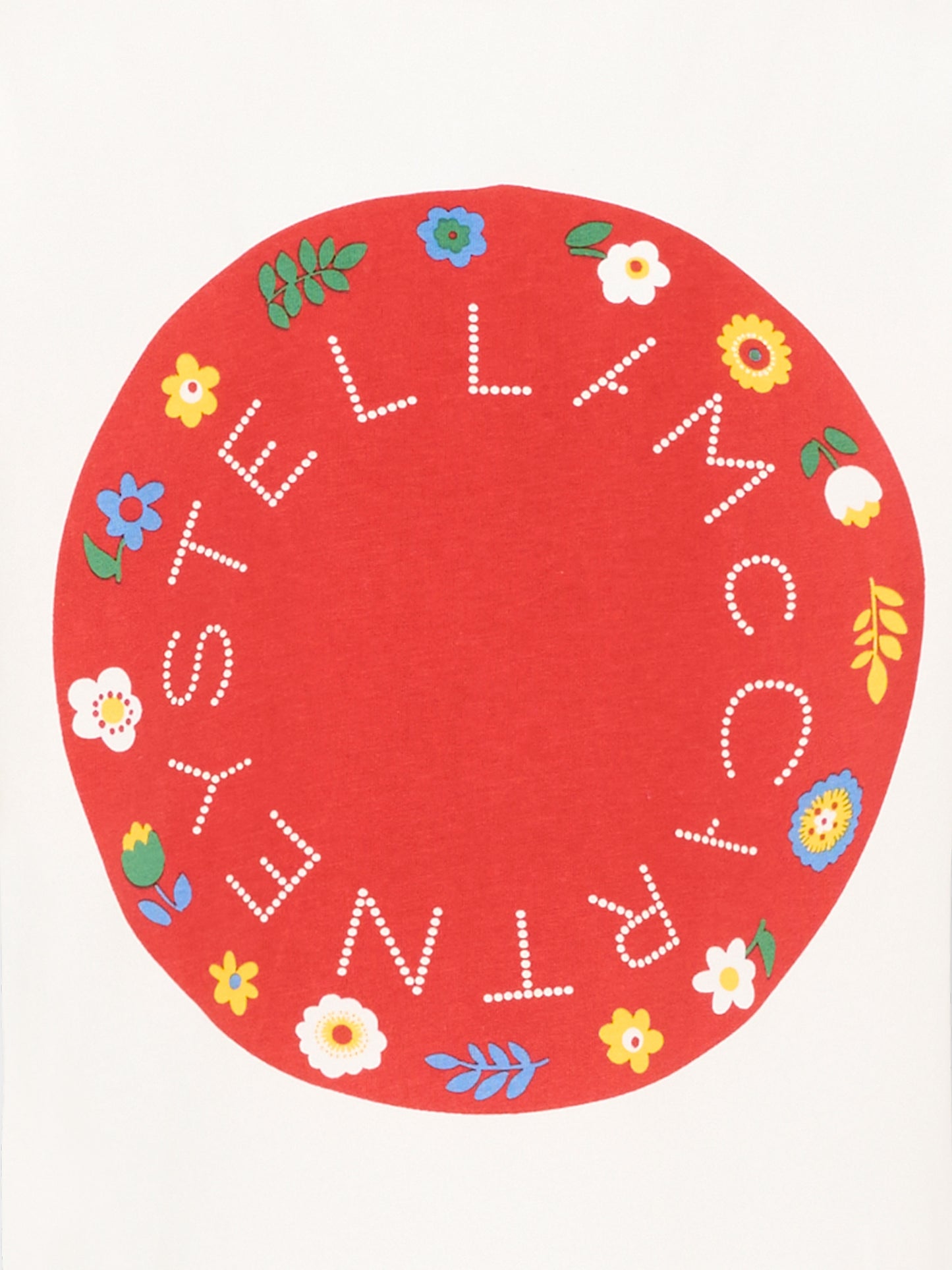 T-shirt avorio per bambina con logo,Stella Mccartney Kids,TZ8A71 Z3772 101