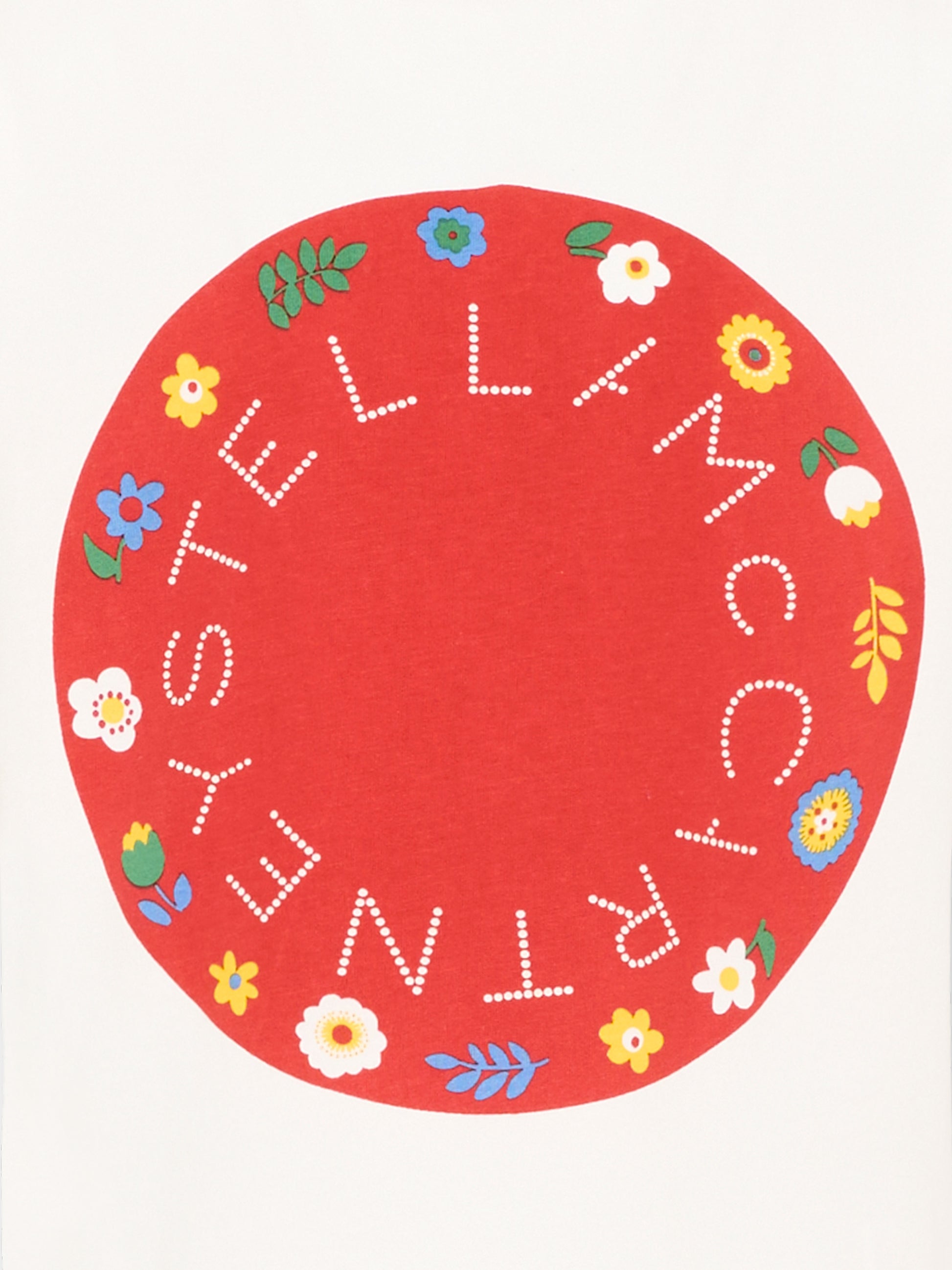 T-shirt avorio per bambina con logo,Stella Mccartney Kids,TZ8A71 Z3772 101